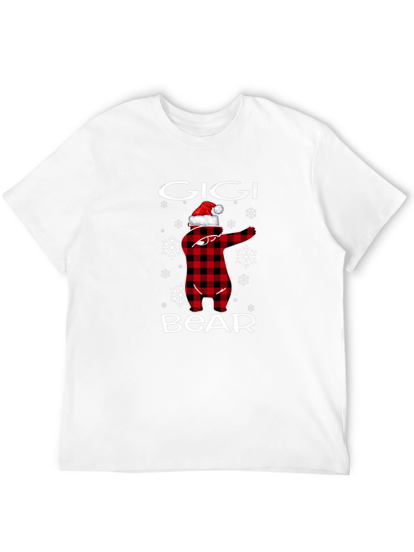 Gigi Bear Plaid Christmas T-Shirt