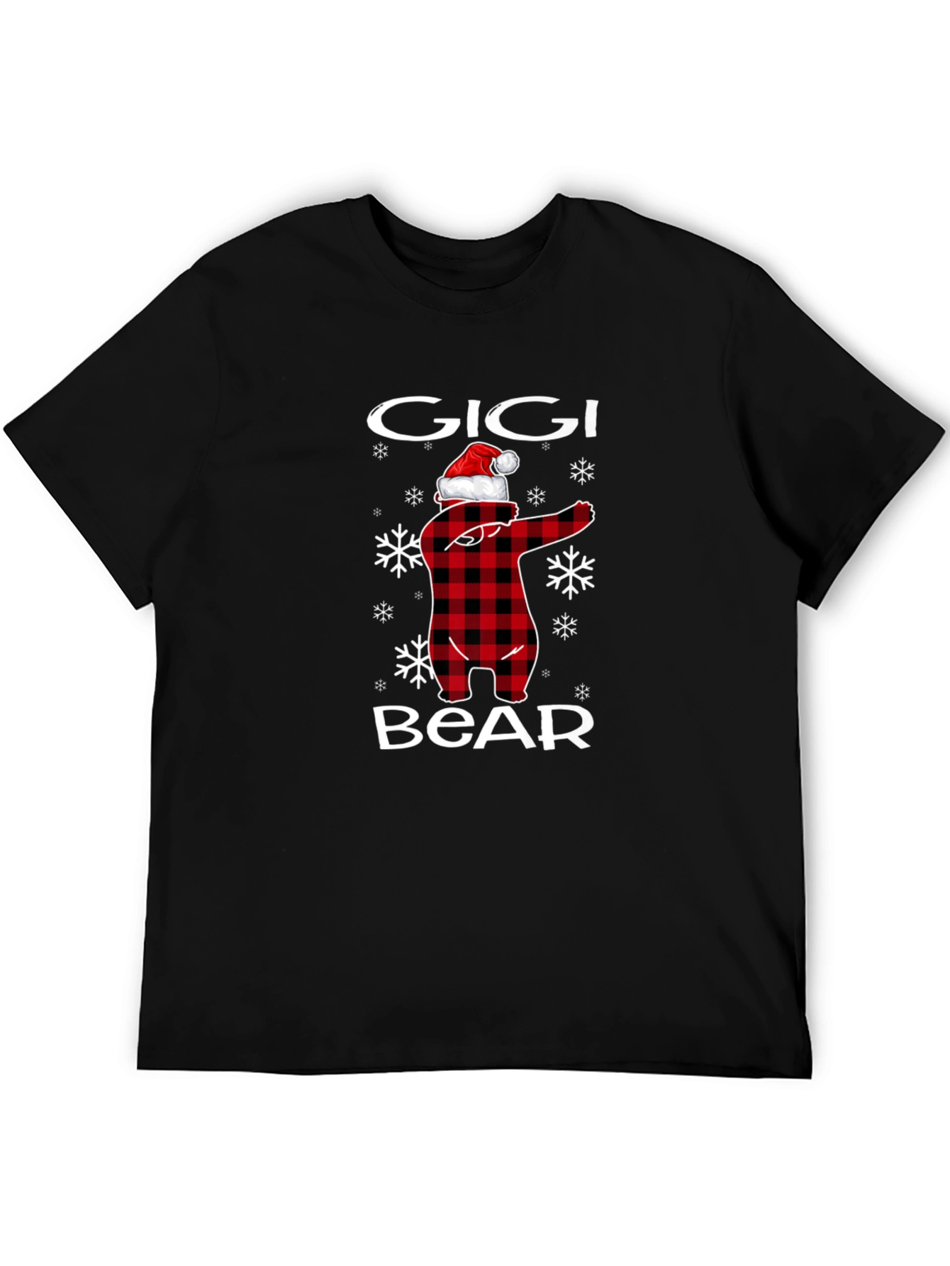 Gigi Bear Plaid Christmas T-Shirt