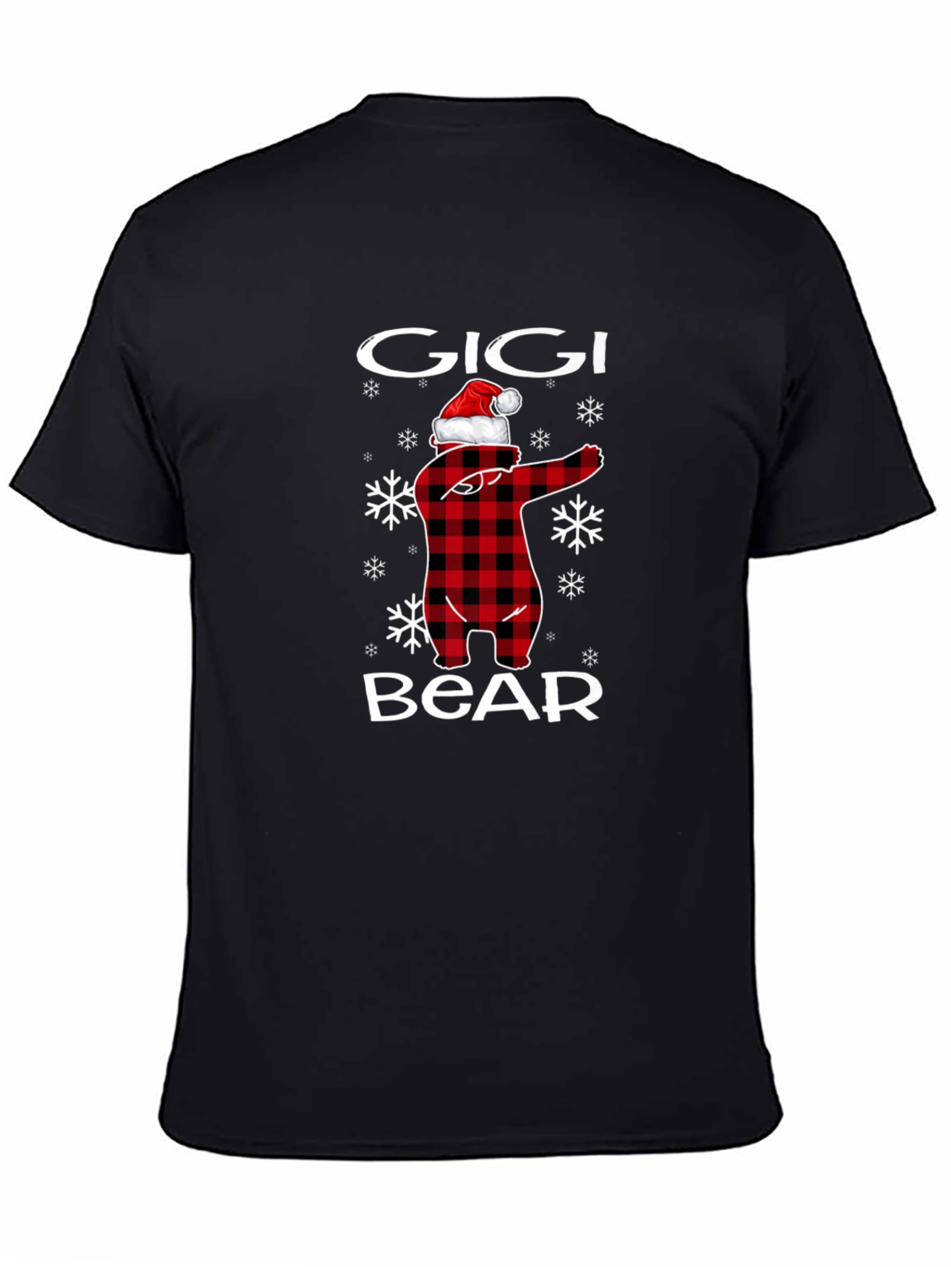 Gigi Bear Plaid Christmas T-Shirt