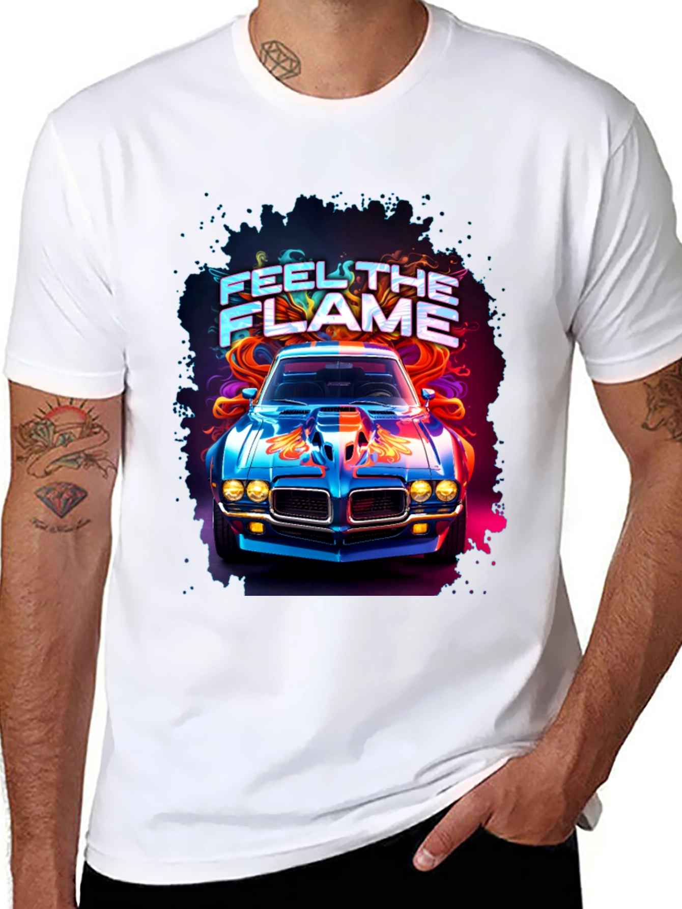 Feel the Flame Car Graphic Tee