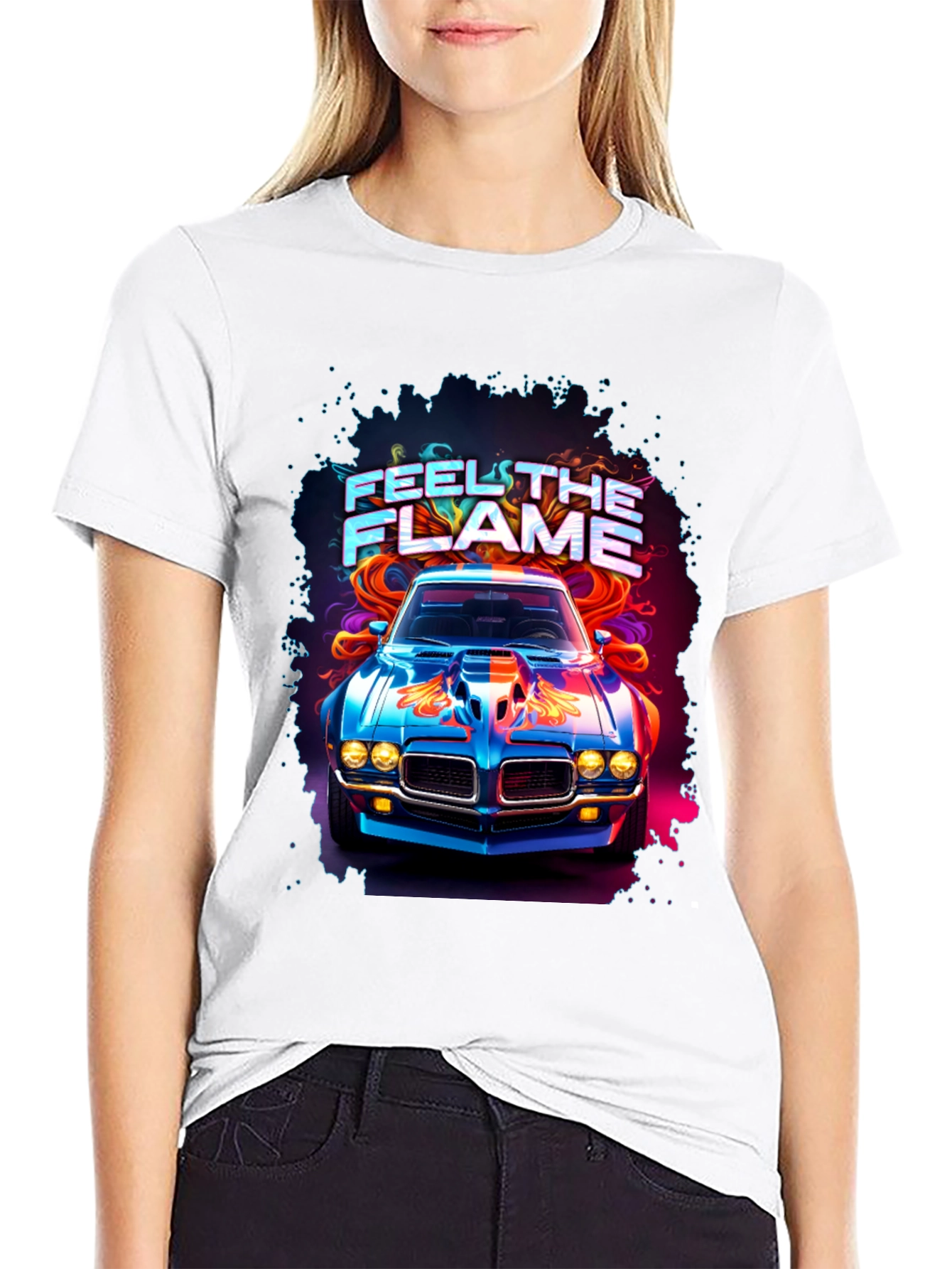 Feel the Flame Car Graphic Tee