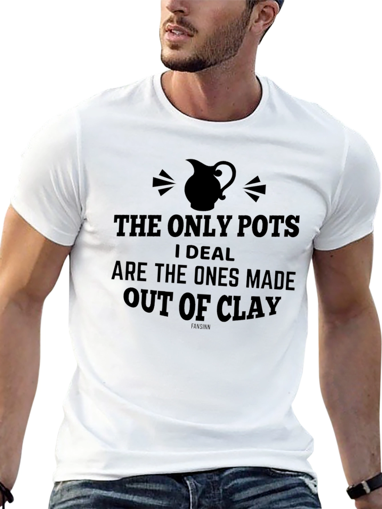 Funny Clay Pots Graphic T-Shirt