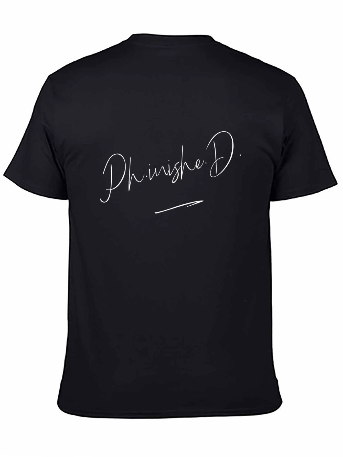 Phinishe.D Signature Black T-Shirt - Stylish Mens Tee