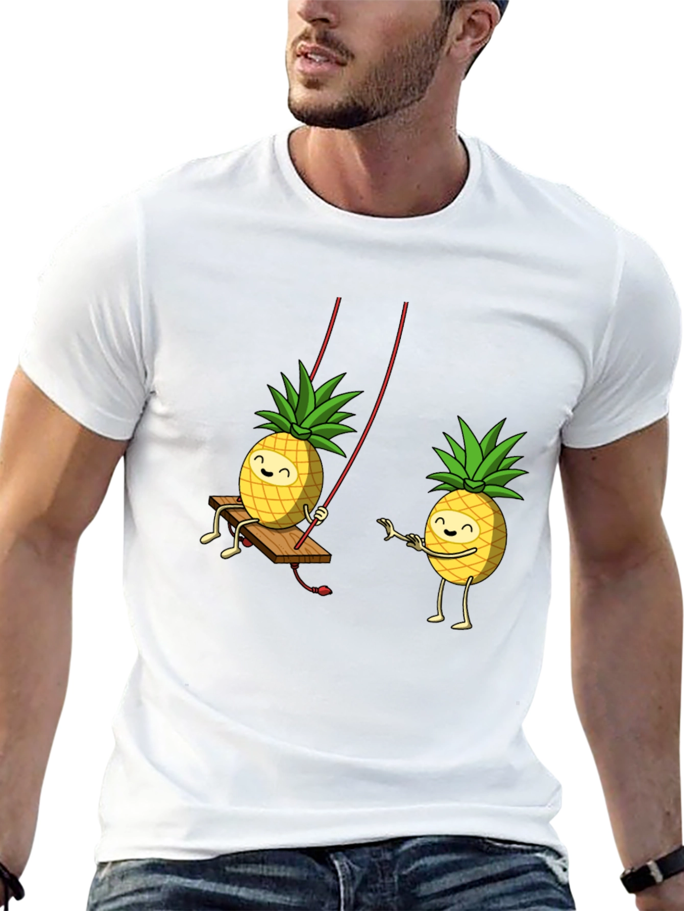 Pineapple Pals Black Graphic Tee