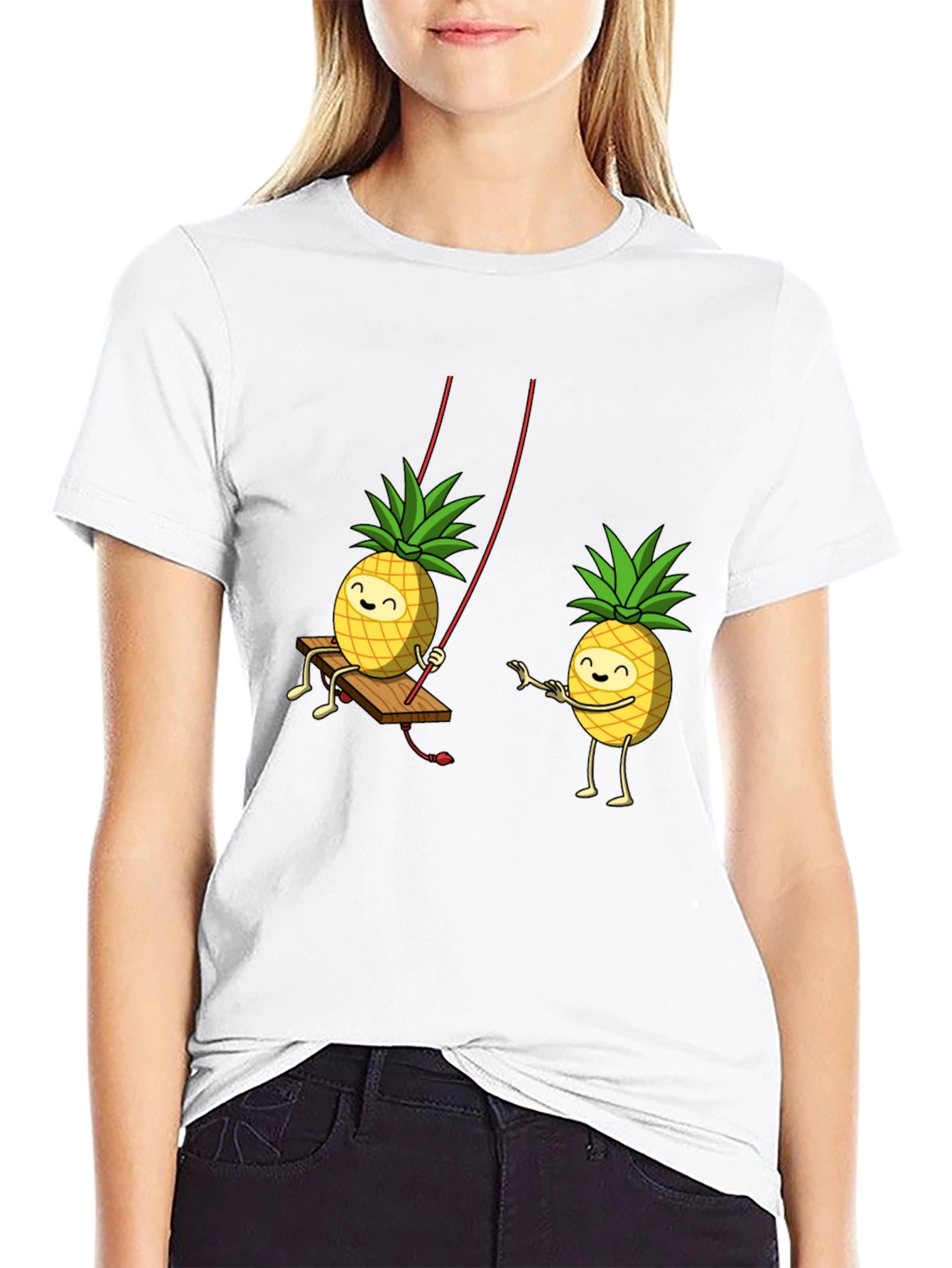 Pineapple Pals Black Graphic Tee