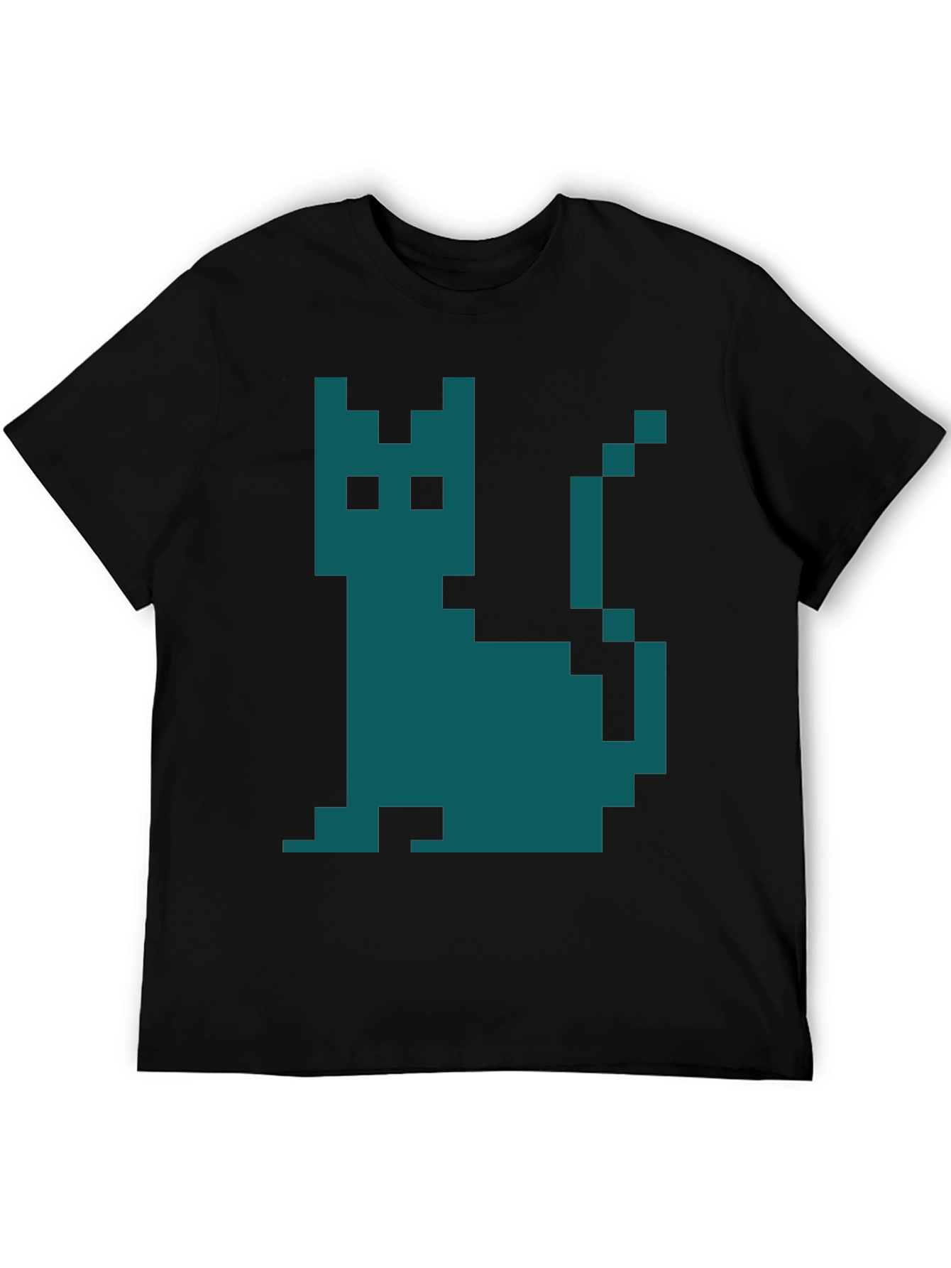 Pixel Cat Graphic T-Shirt - Retro Gaming Style