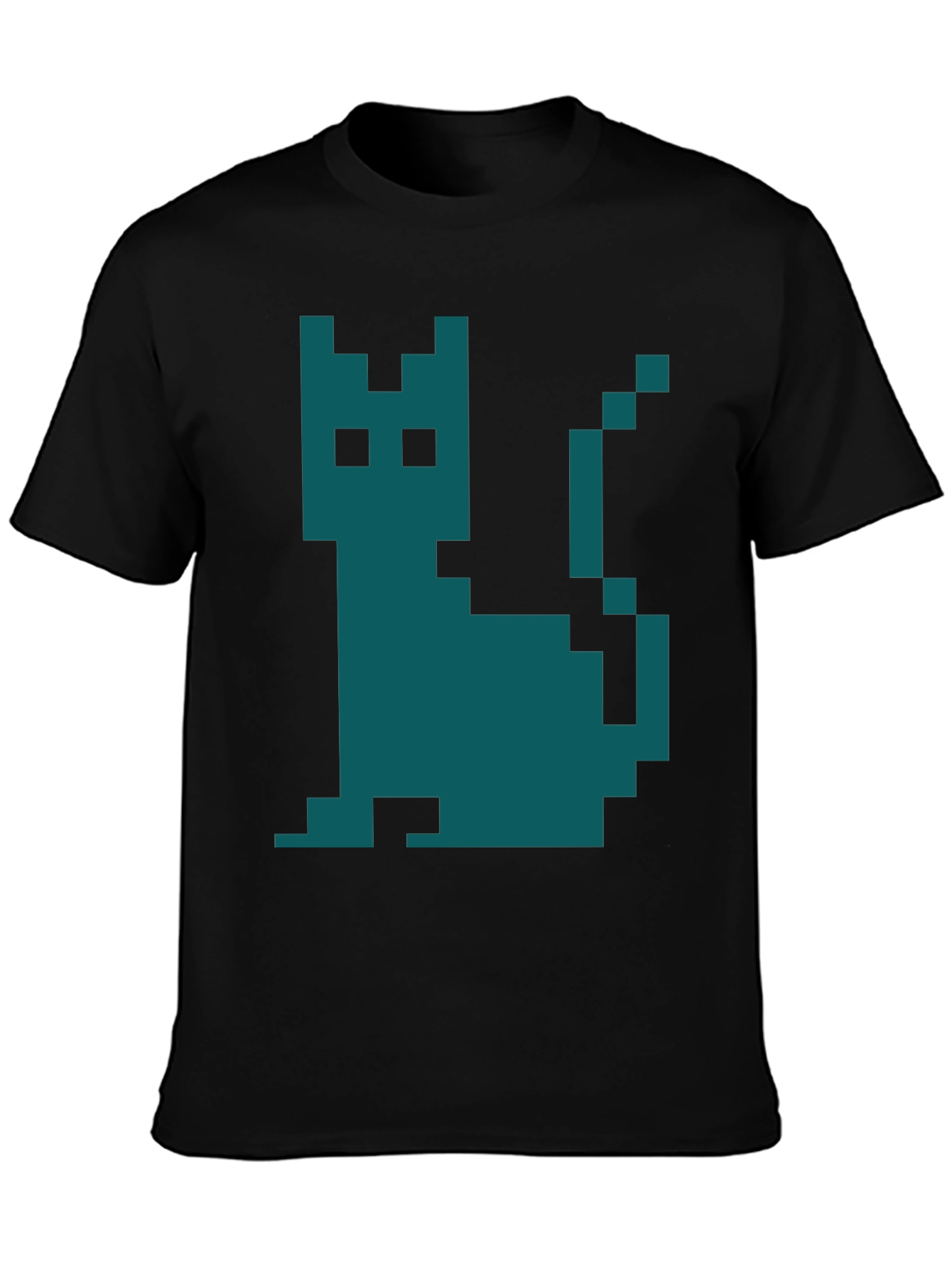 Pixel Cat Graphic T-Shirt - Retro Gaming Style