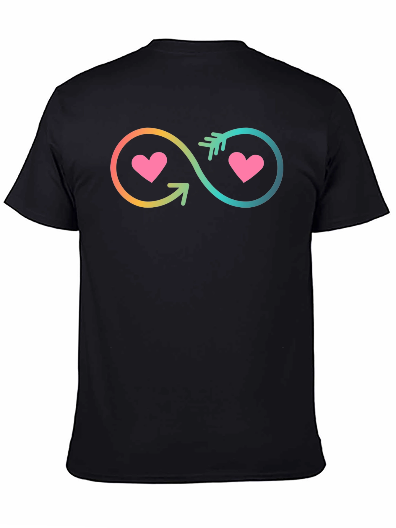 Infinity Heart Arrow Graphic T-Shirt