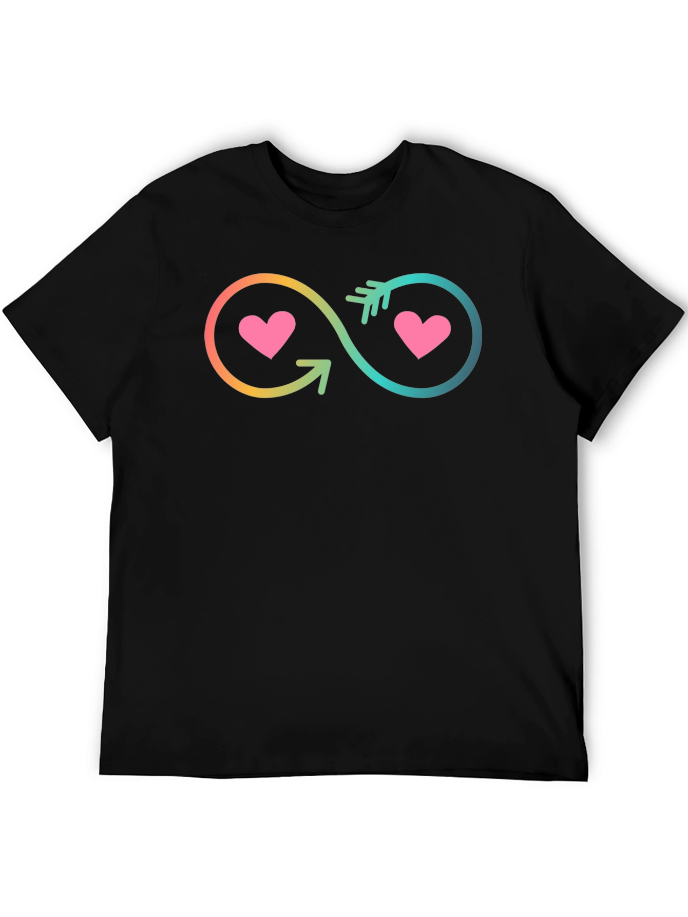 Infinity Heart Arrow Graphic T-Shirt