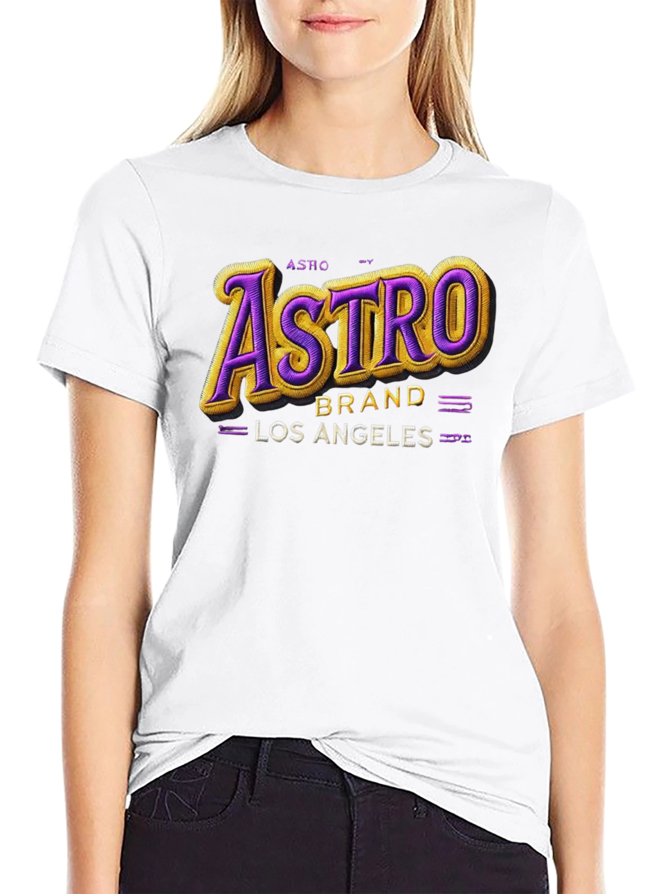 Astro Brand Los Angeles Mens Graphic T-Shirt