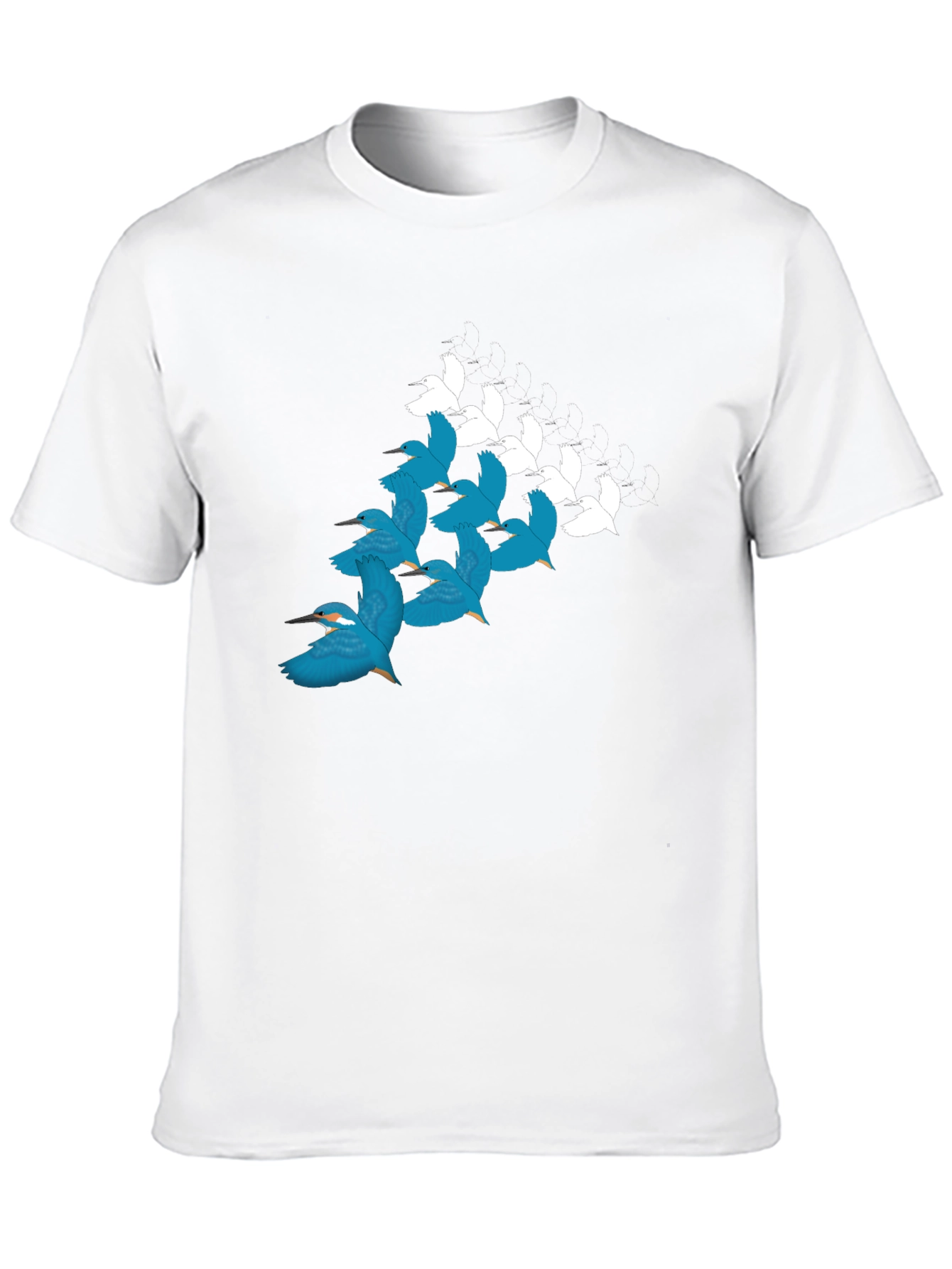 Bird Pattern T-Shirt