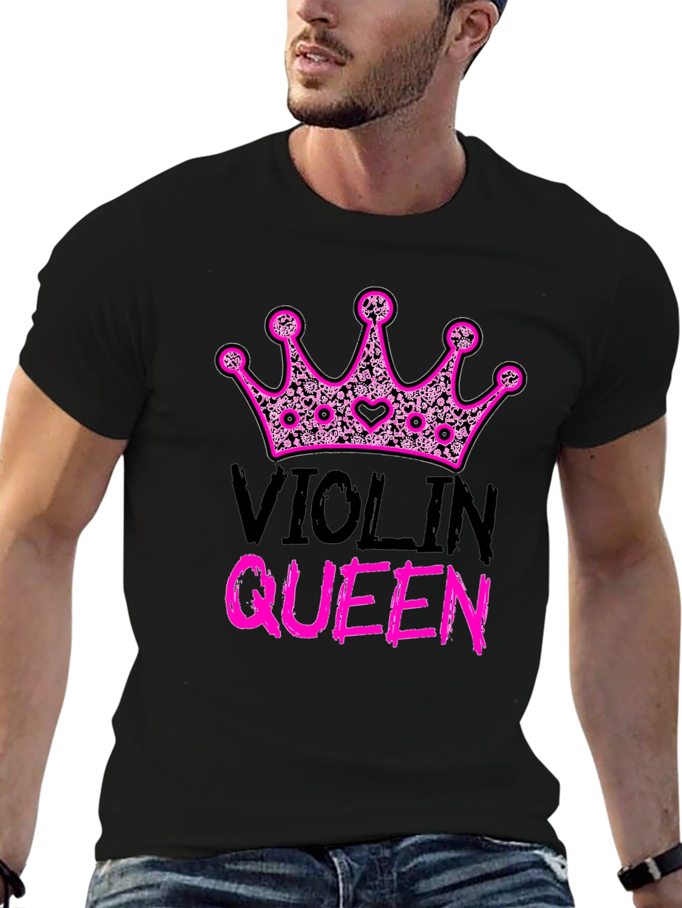 Violin Queen Graphic T-Shirt - Music Lover Tee