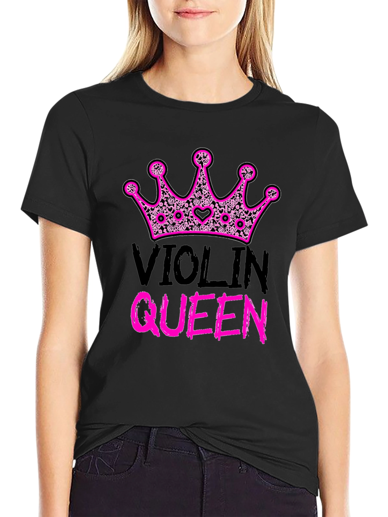 Violin Queen Graphic T-Shirt - Music Lover Tee