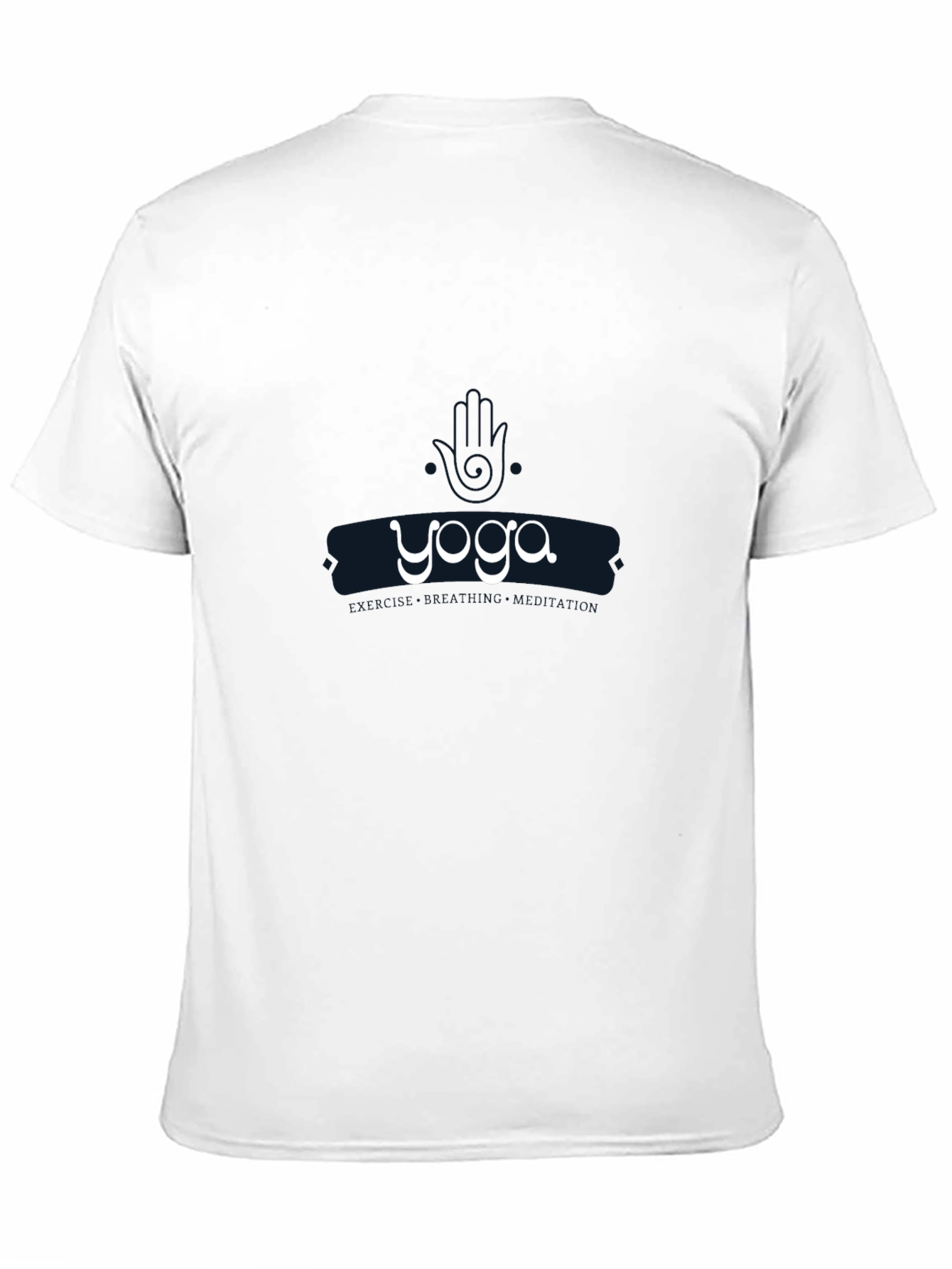 Mens Black Yoga Graphic Tee