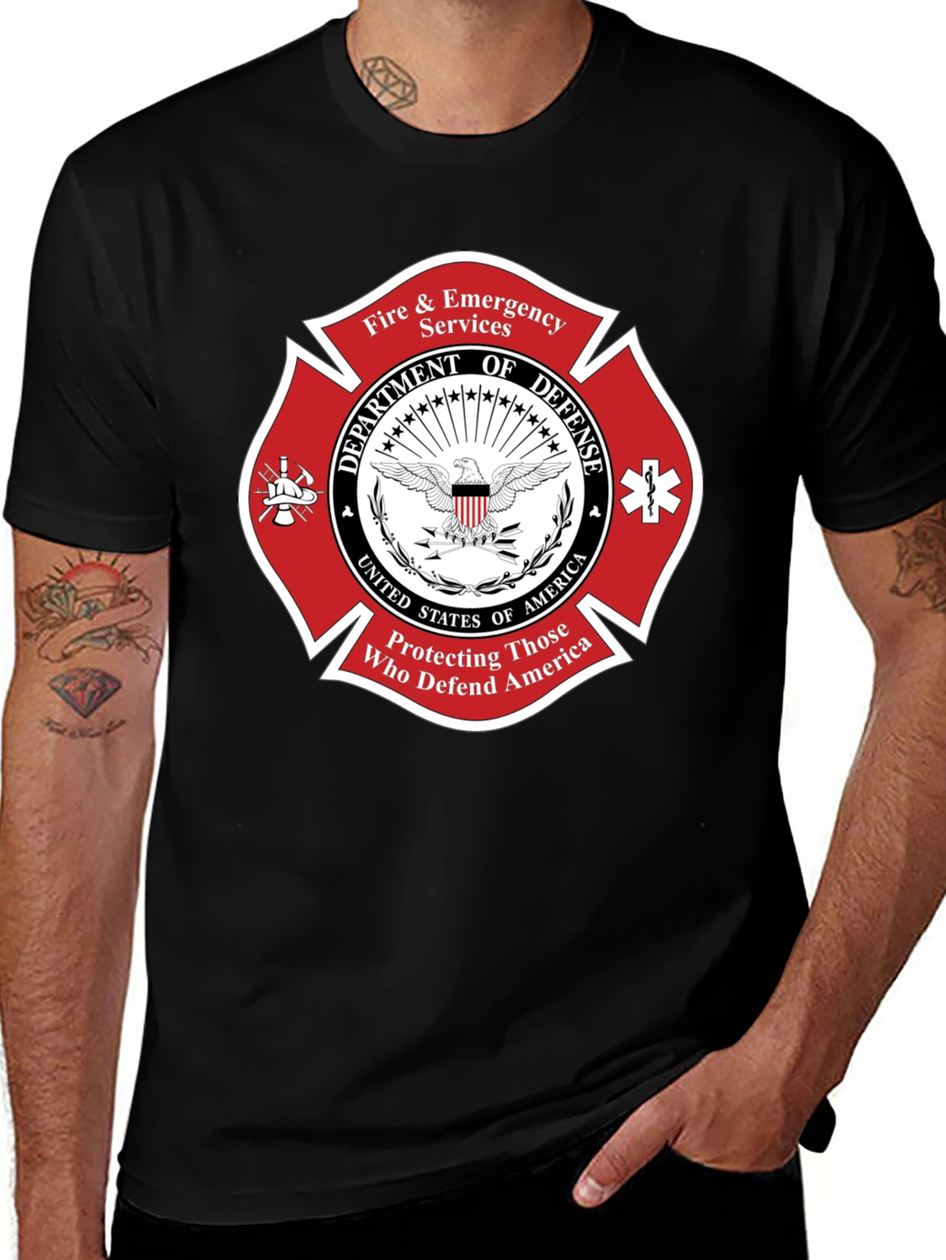 Fire & Emergency Services Dept. of Defense T-Shirt