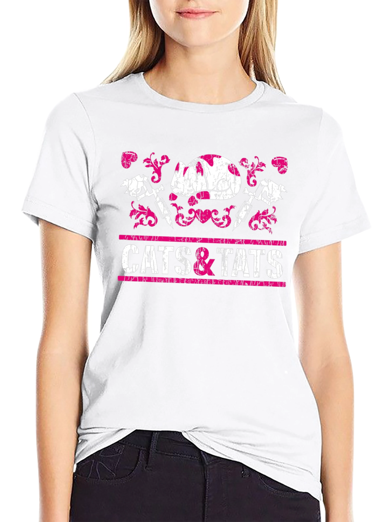 Cats & Tats Graphic T-Shirt