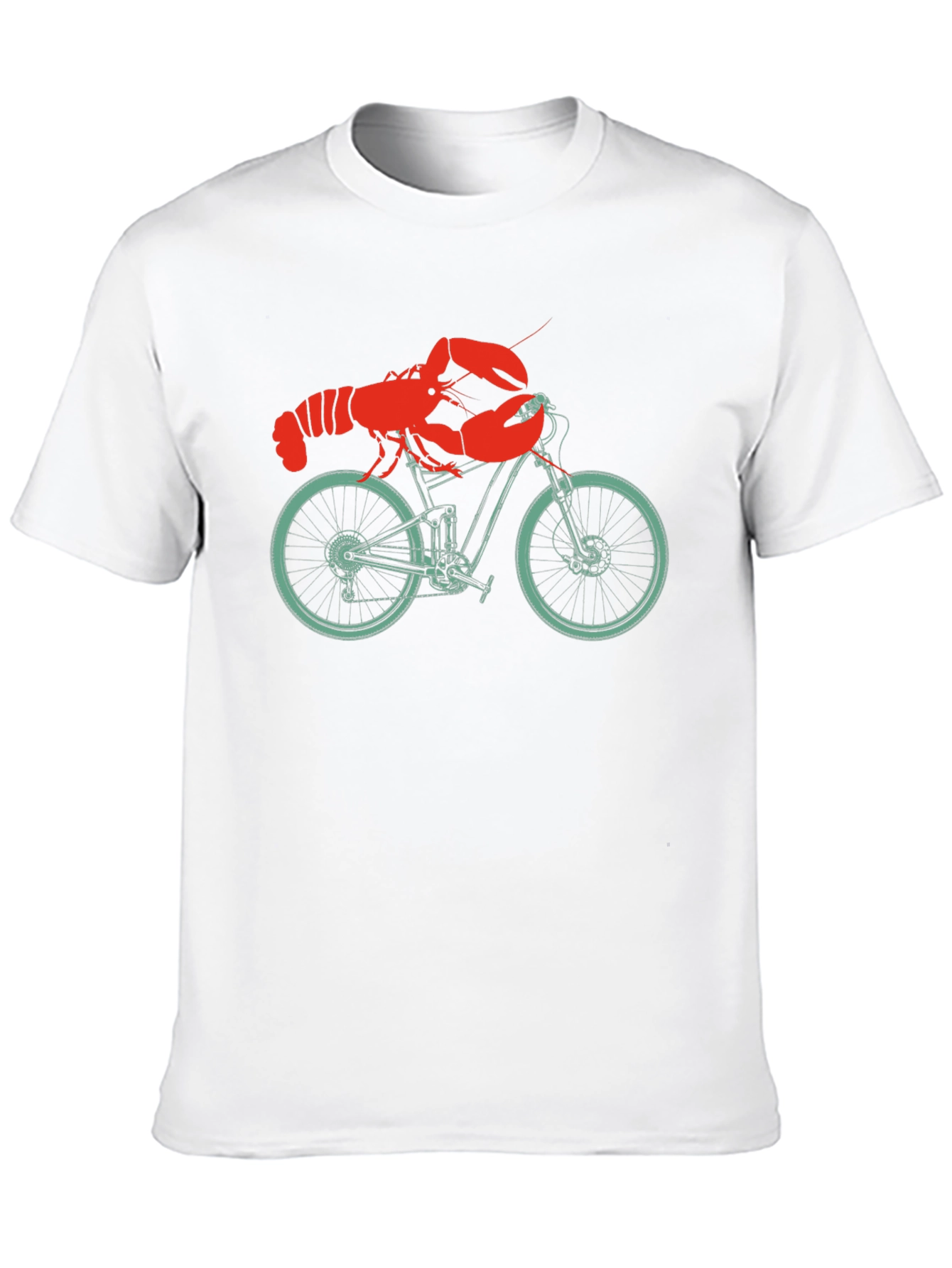 Lobster on a Bike T-Shirt - Unique Graphic Tee