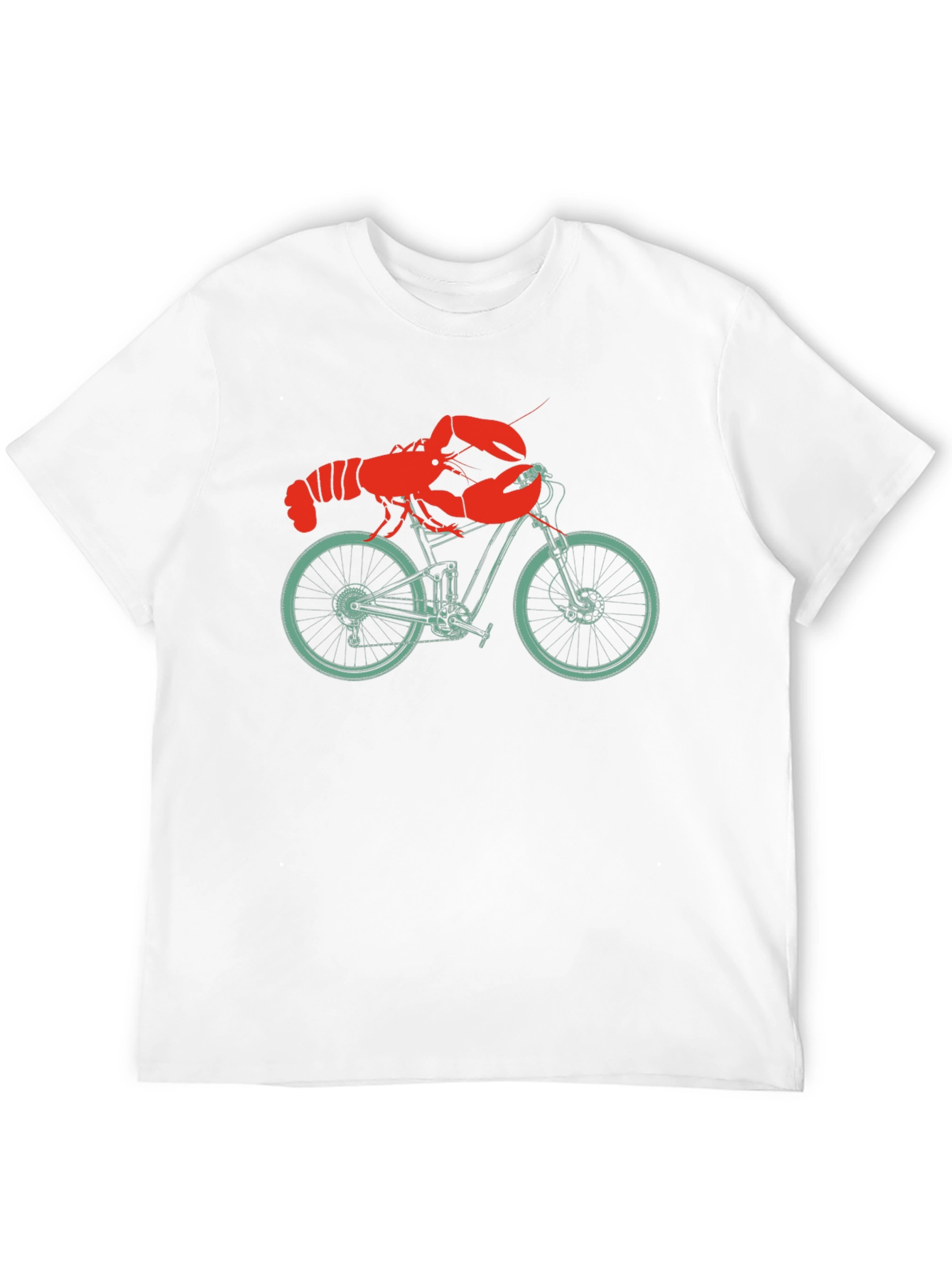 Lobster on a Bike T-Shirt - Unique Graphic Tee