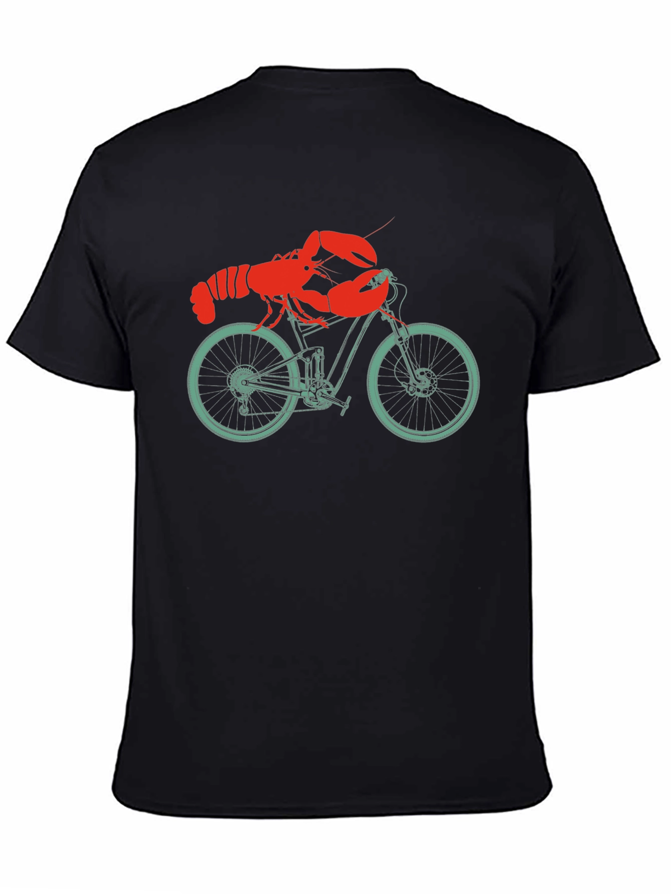 Lobster on a Bike T-Shirt - Unique Graphic Tee
