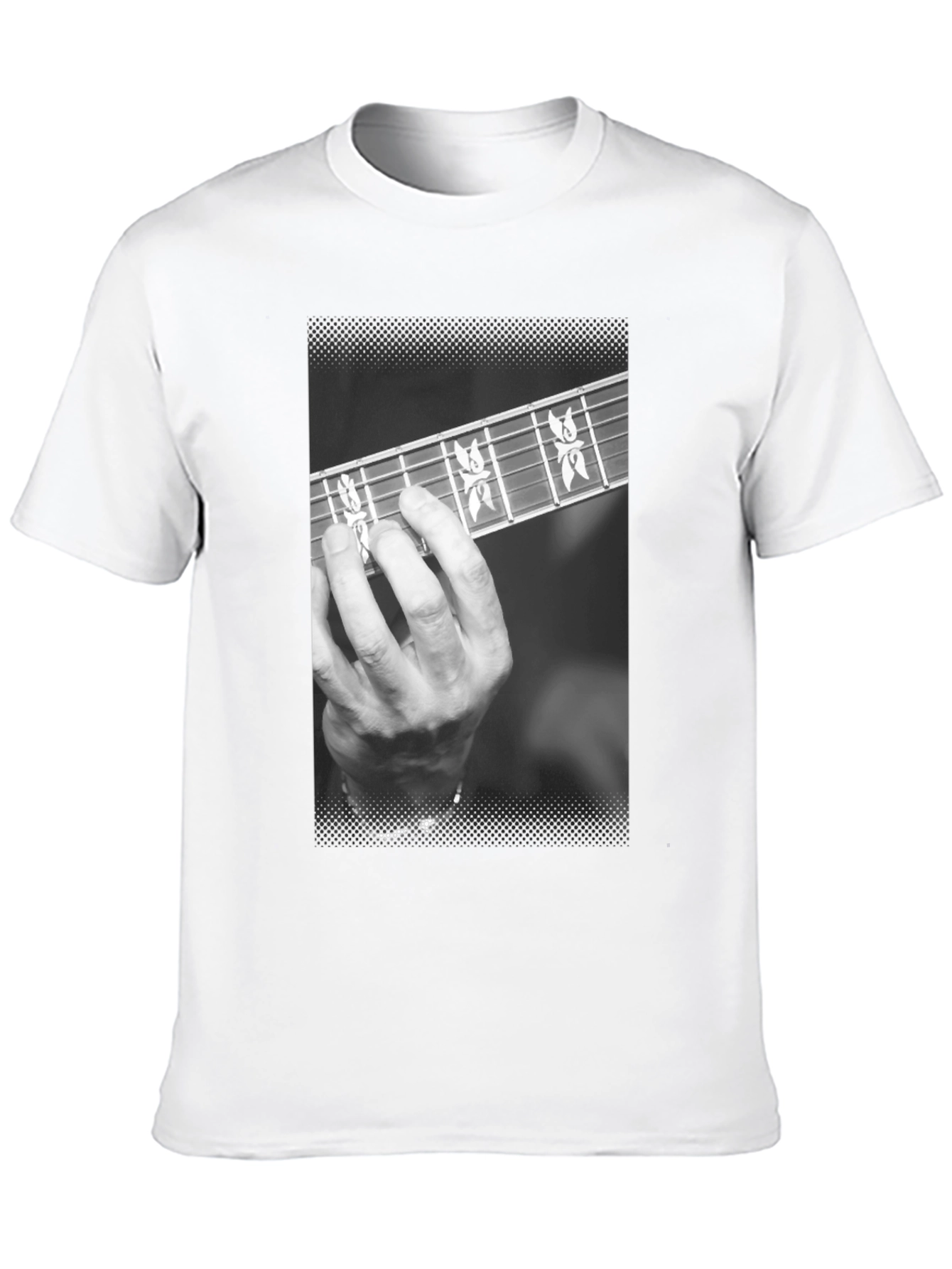 Black Guitar Player T-Shirt