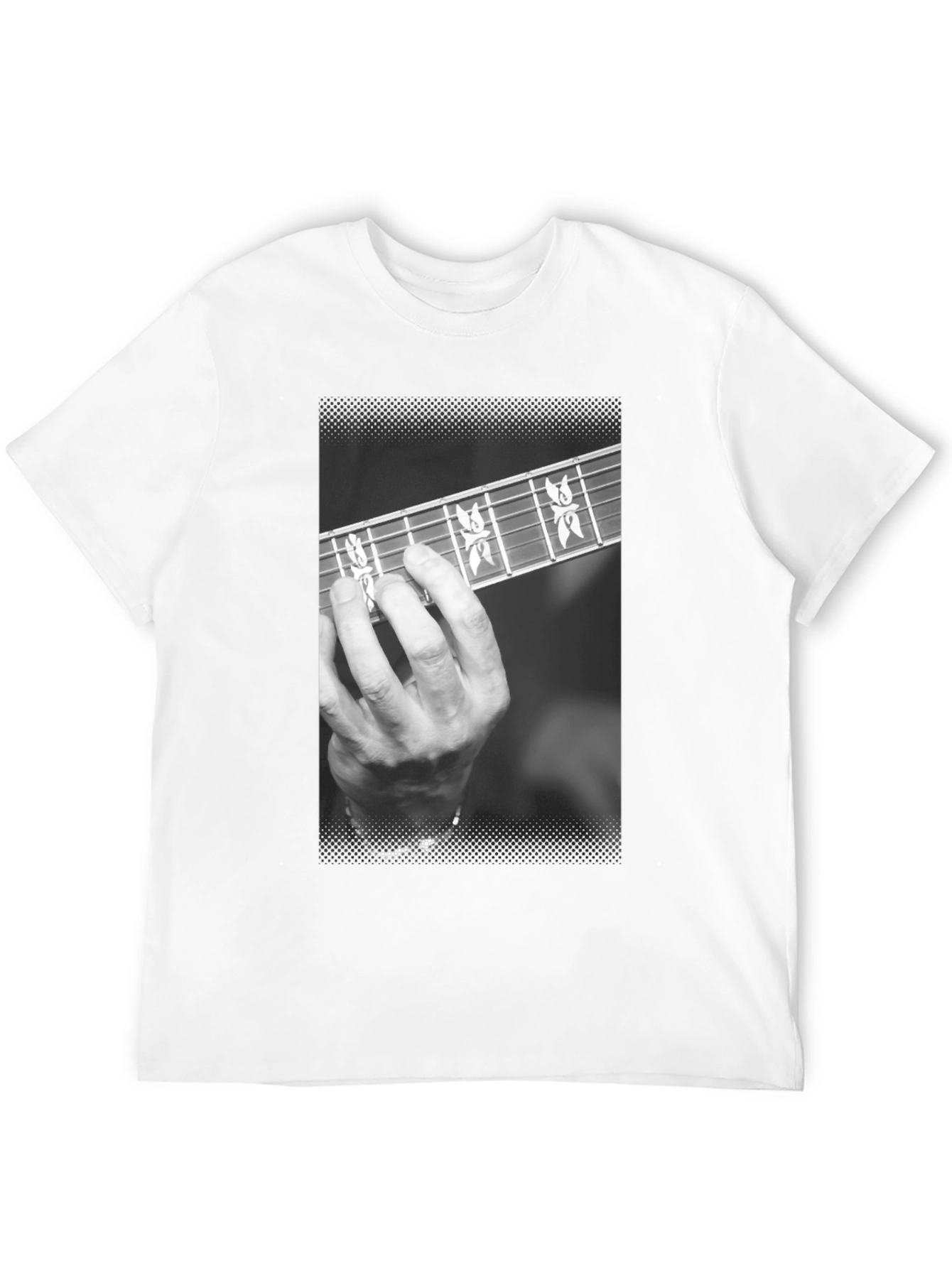 Black Guitar Player T-Shirt