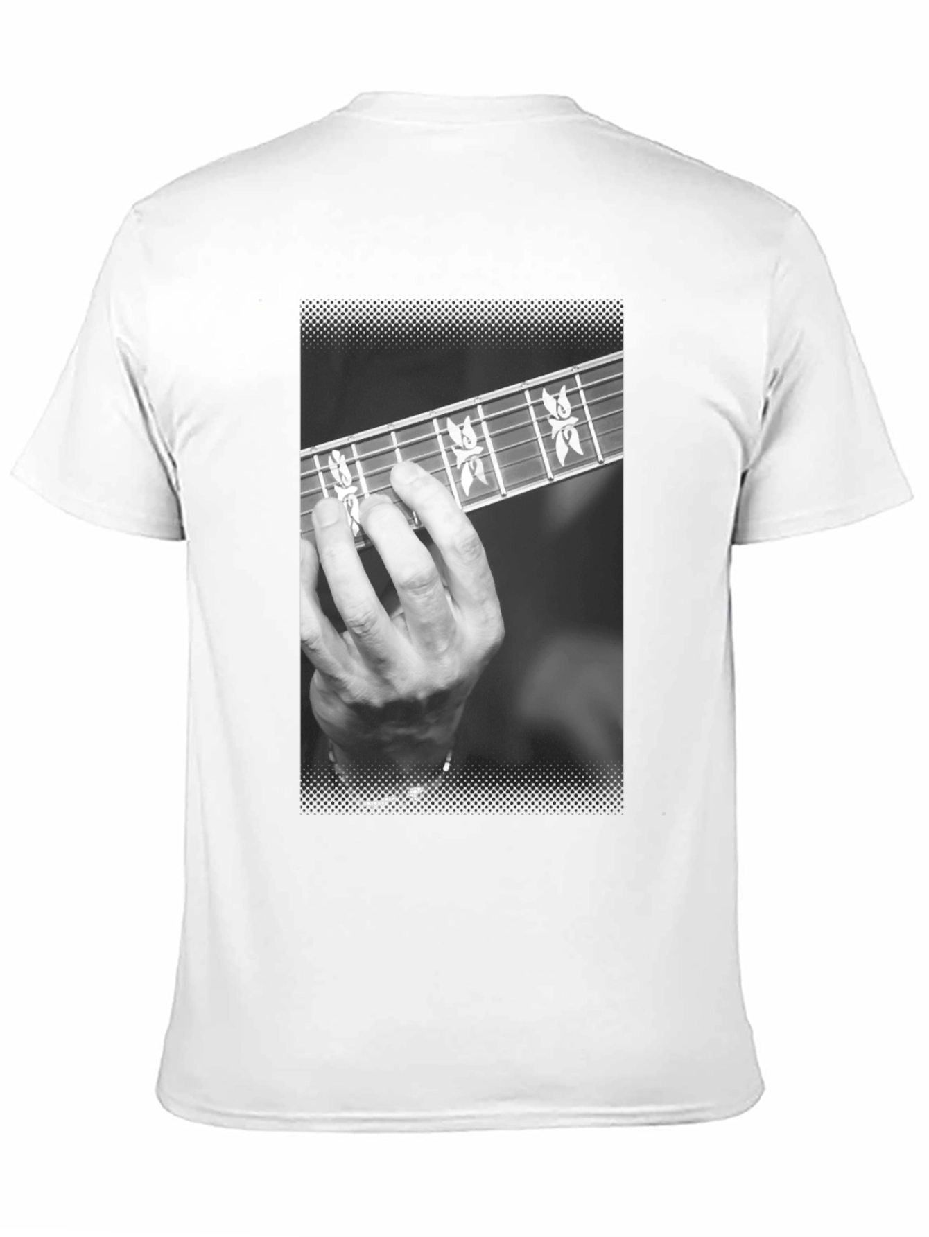 Black Guitar Player T-Shirt