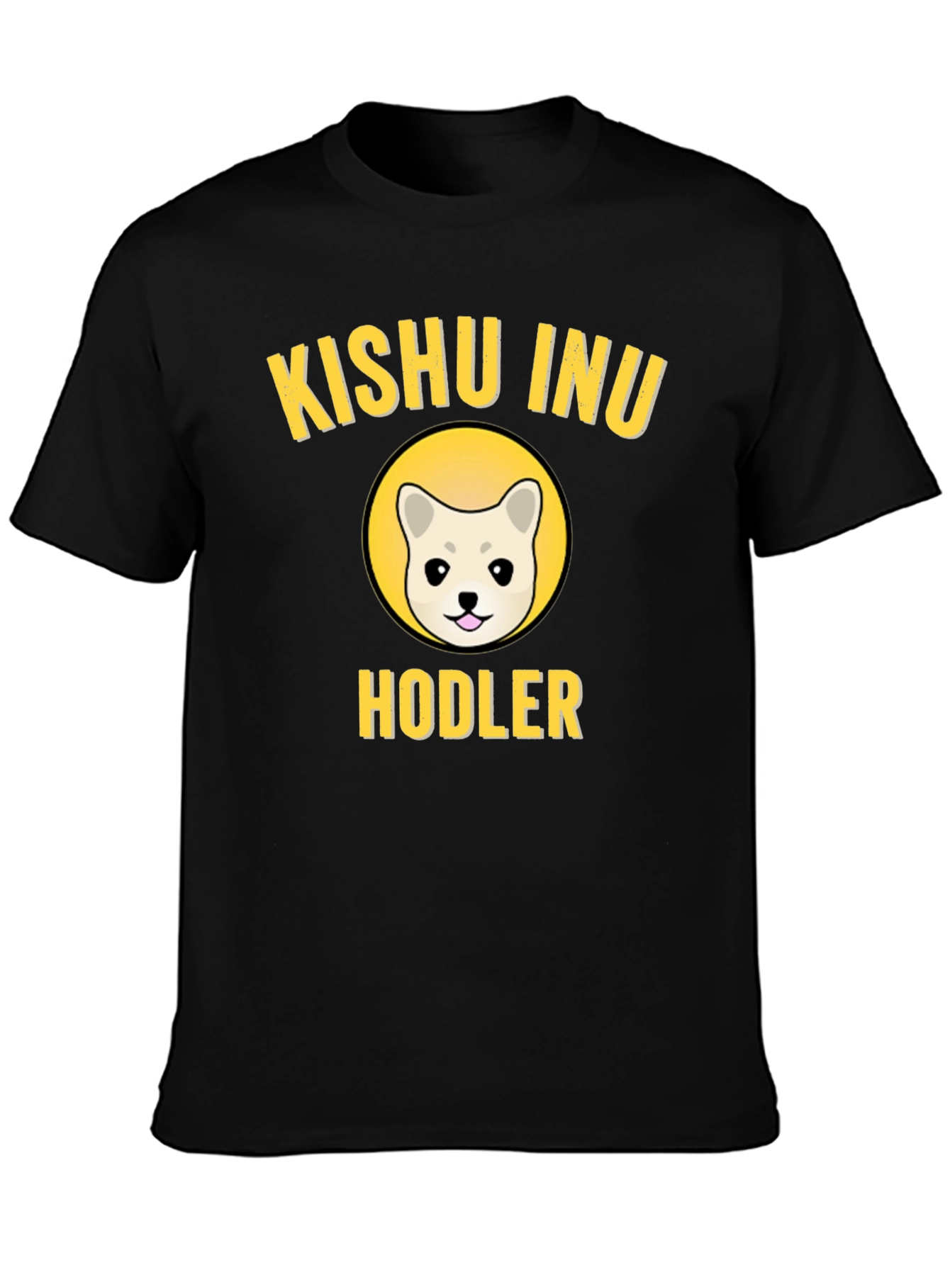Kishu Inu Hodler Black T-Shirt