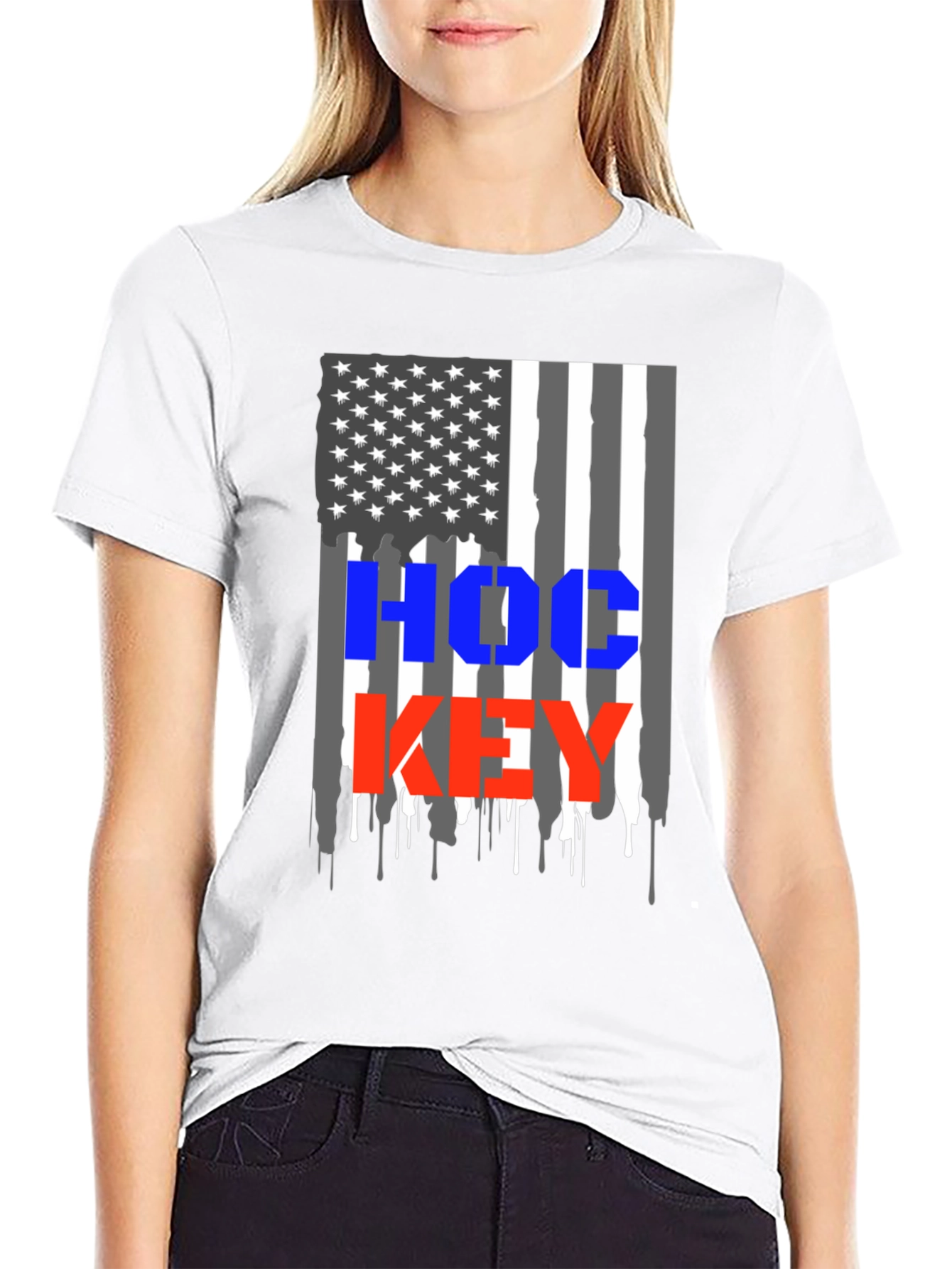 Hockey USA Flag T-Shirt