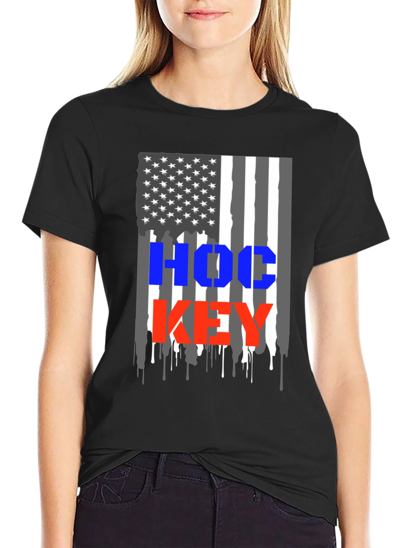 Hockey USA Flag T-Shirt