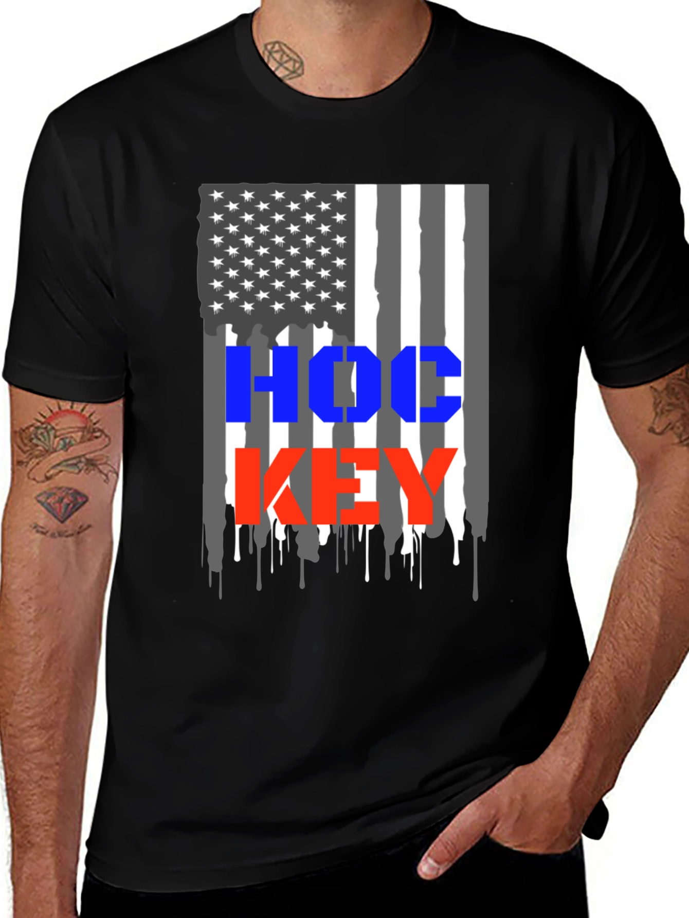 Hockey USA Flag T-Shirt