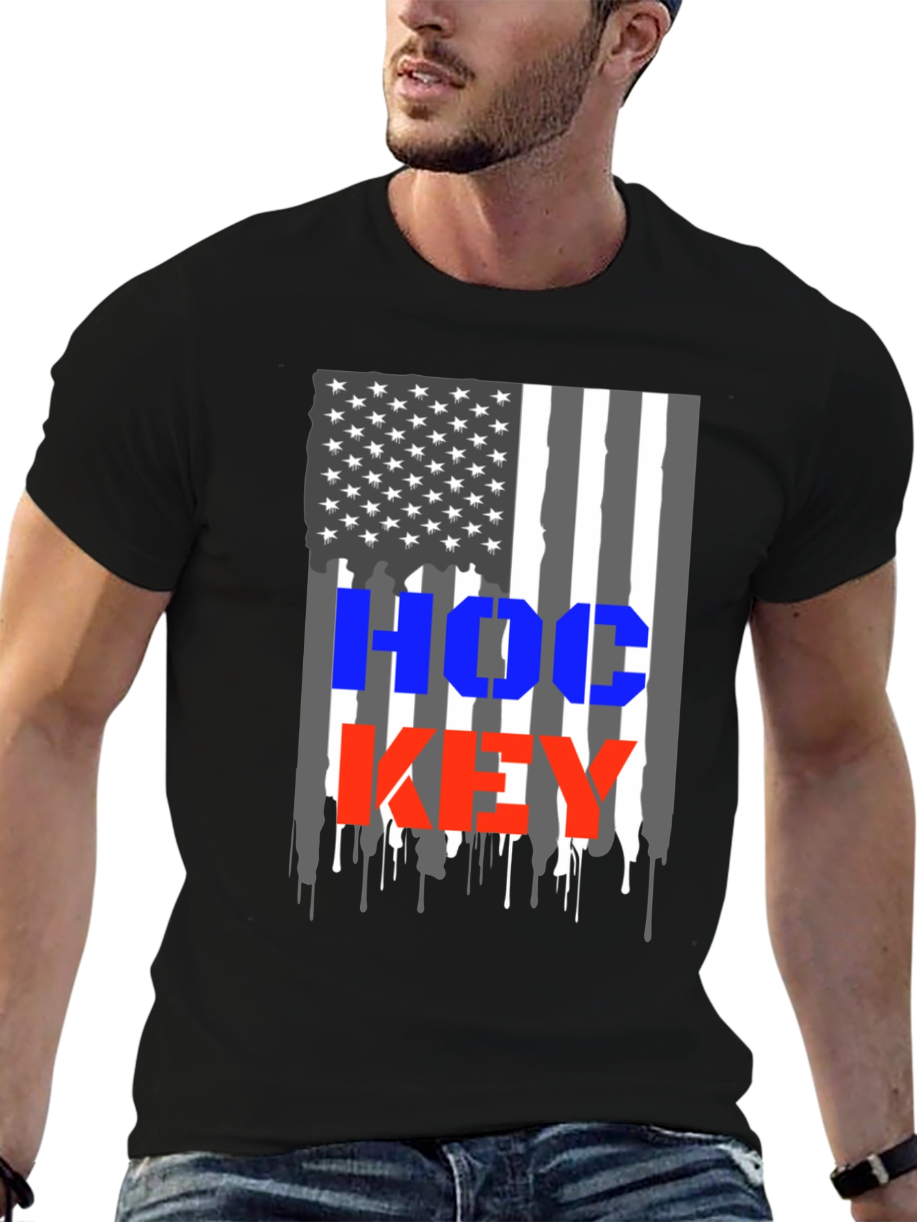 Hockey USA Flag T-Shirt