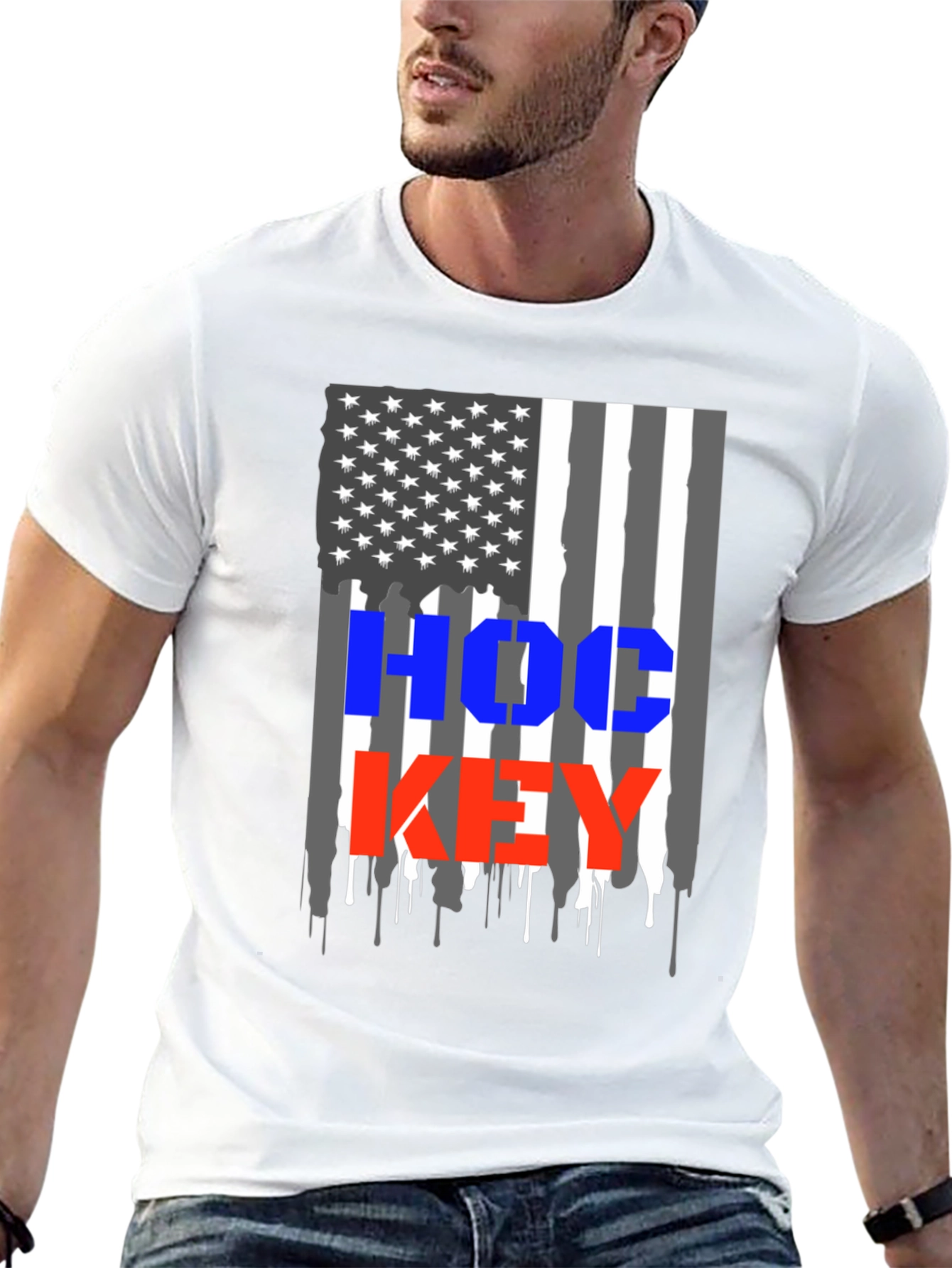 Hockey USA Flag T-Shirt