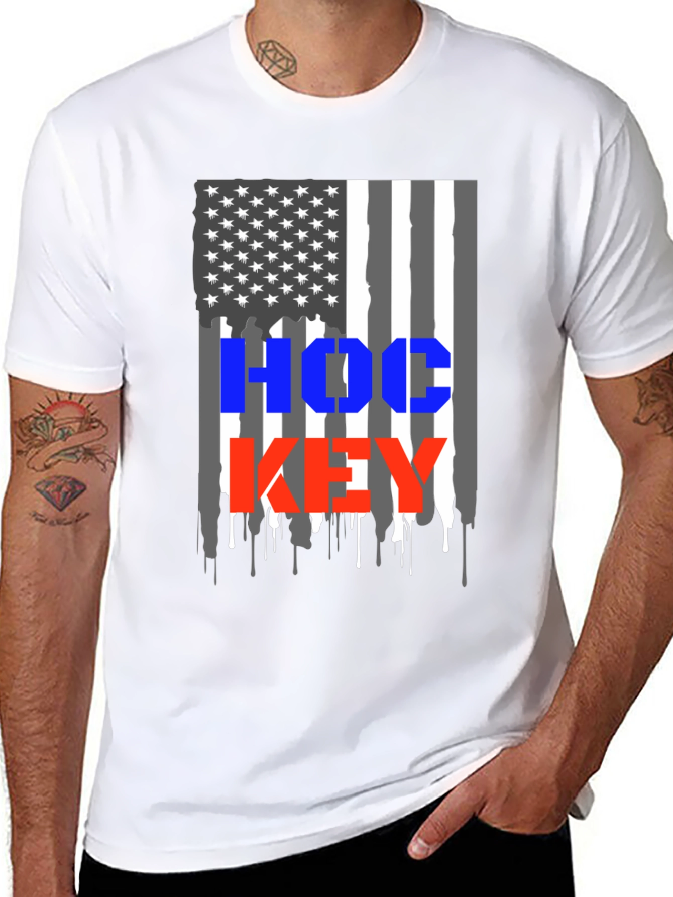 Hockey USA Flag T-Shirt