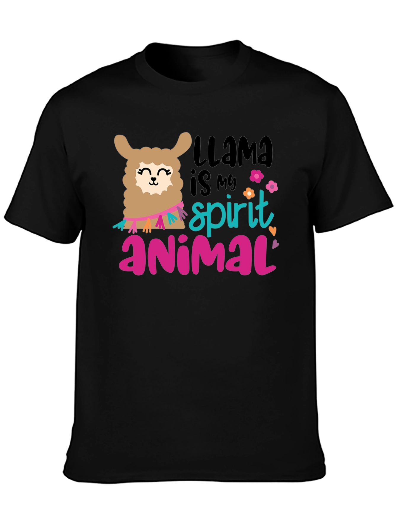 Llama Spirit Animal Graphic T-Shirt