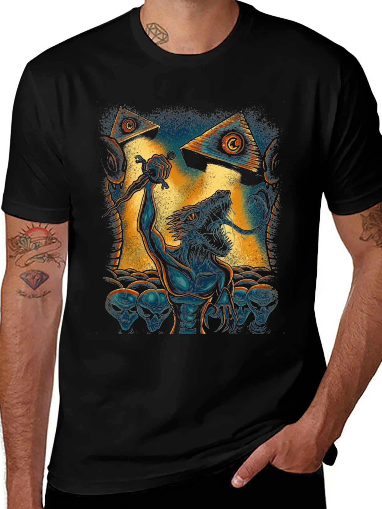 Illuminati Dragon Graphic Tee