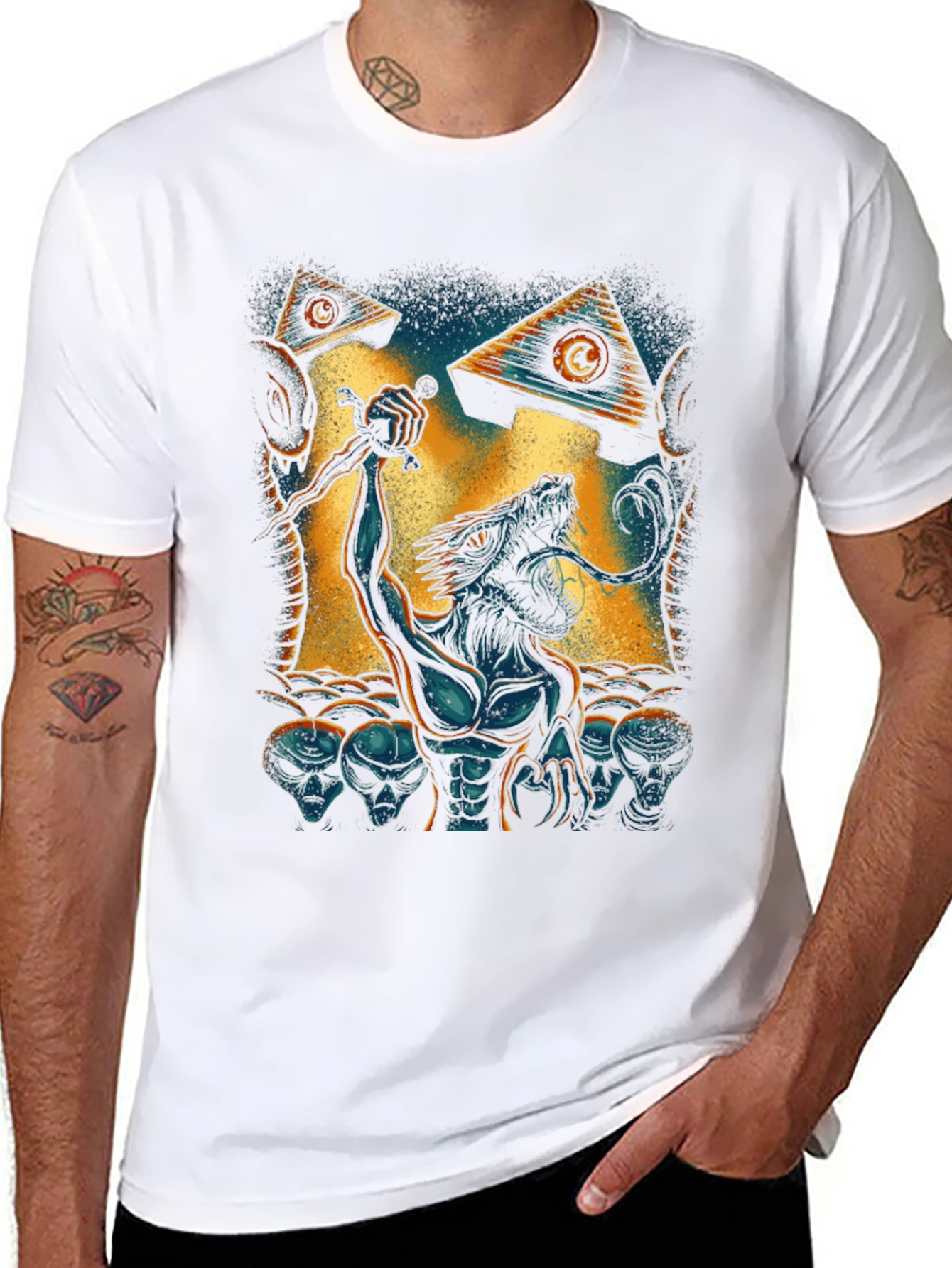 Illuminati Dragon Graphic Tee