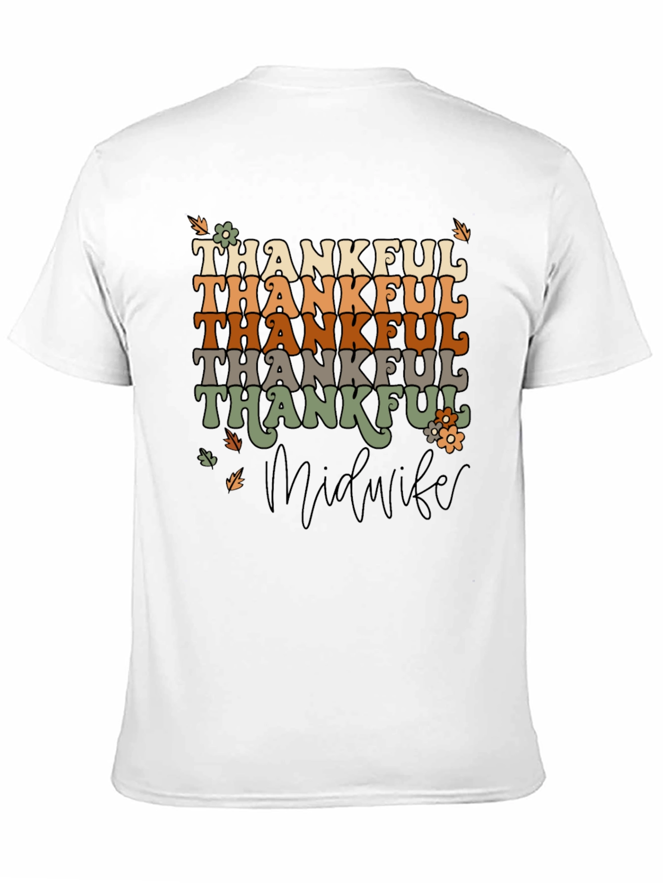 Thankful Midwife T-Shirt - Retro Thanksgiving Tee