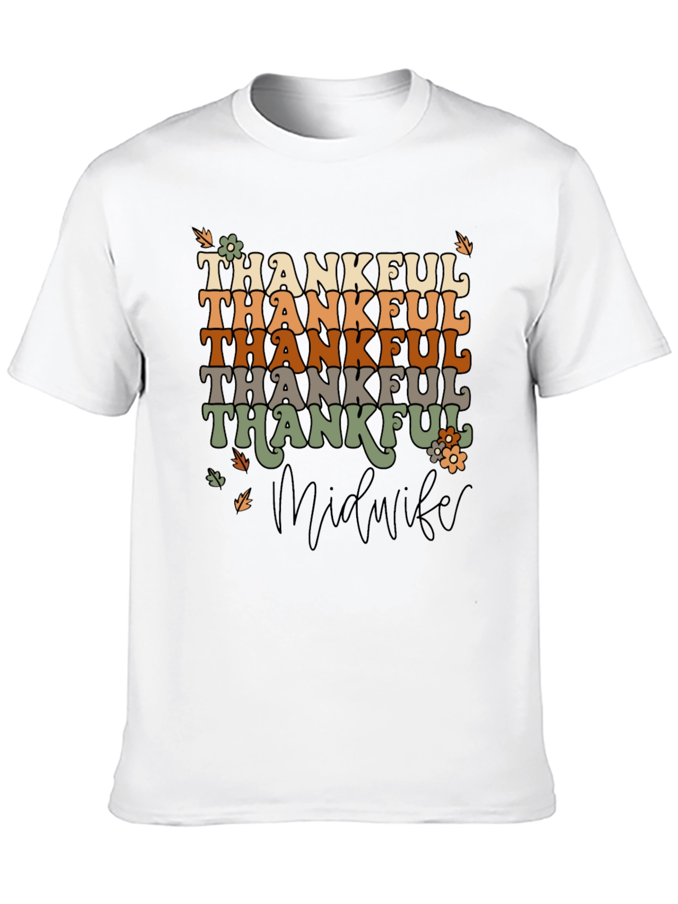Thankful Midwife T-Shirt - Retro Thanksgiving Tee
