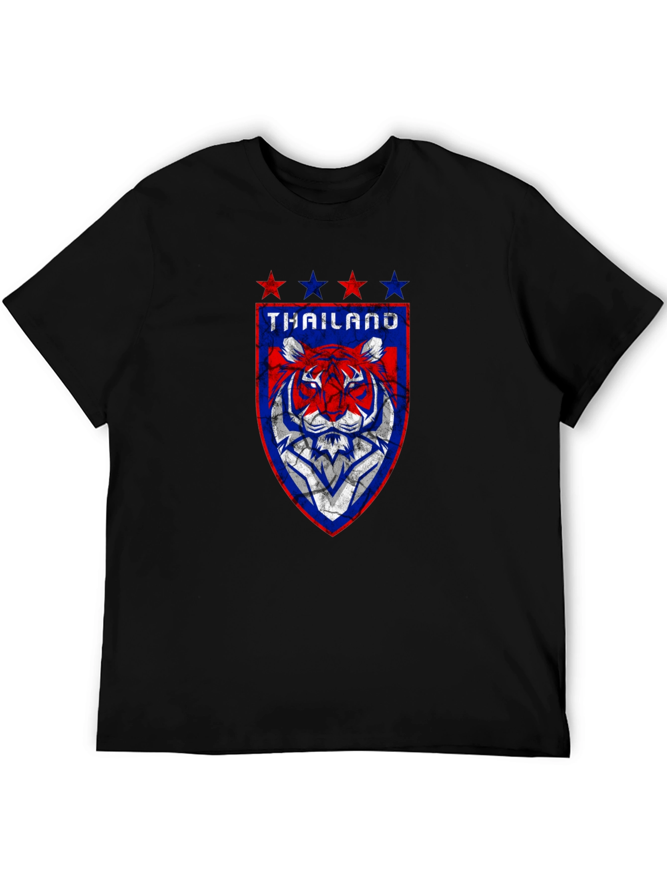 Thailand Soccer Tiger Black T-Shirt