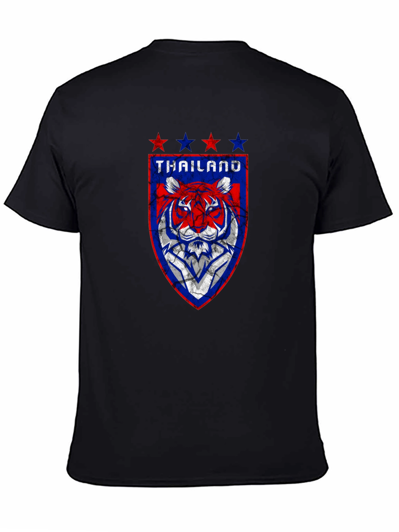 Thailand Soccer Tiger Black T-Shirt