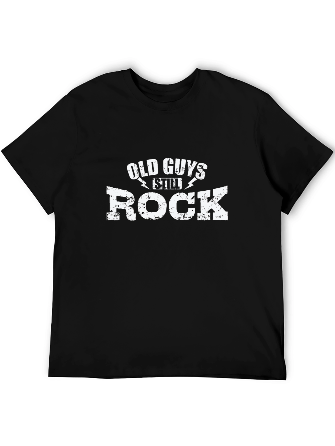 Old Guys Still Rock T-Shirt - Black Cotton Tee