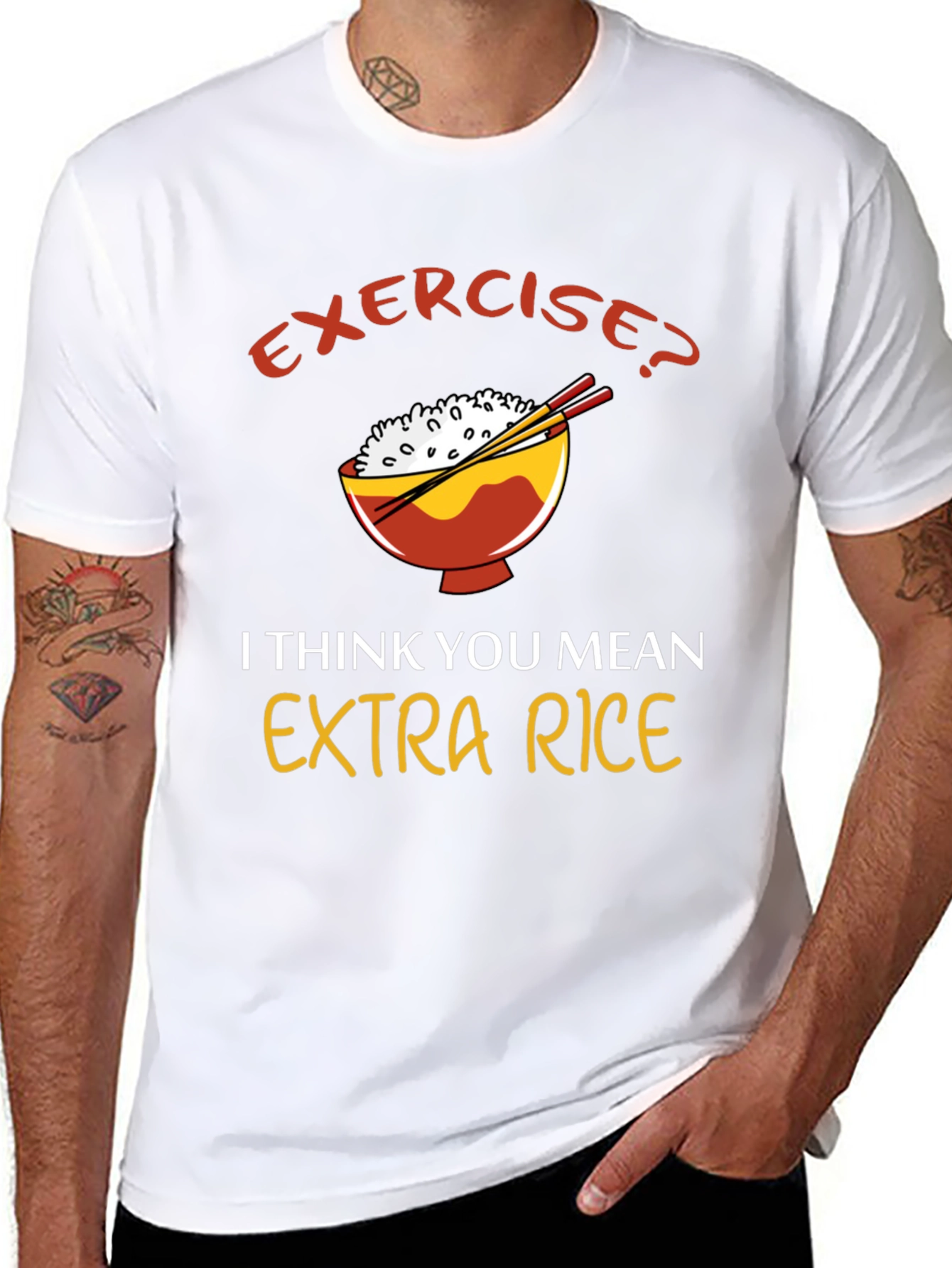 Exercise? Extra Rice T-Shirt