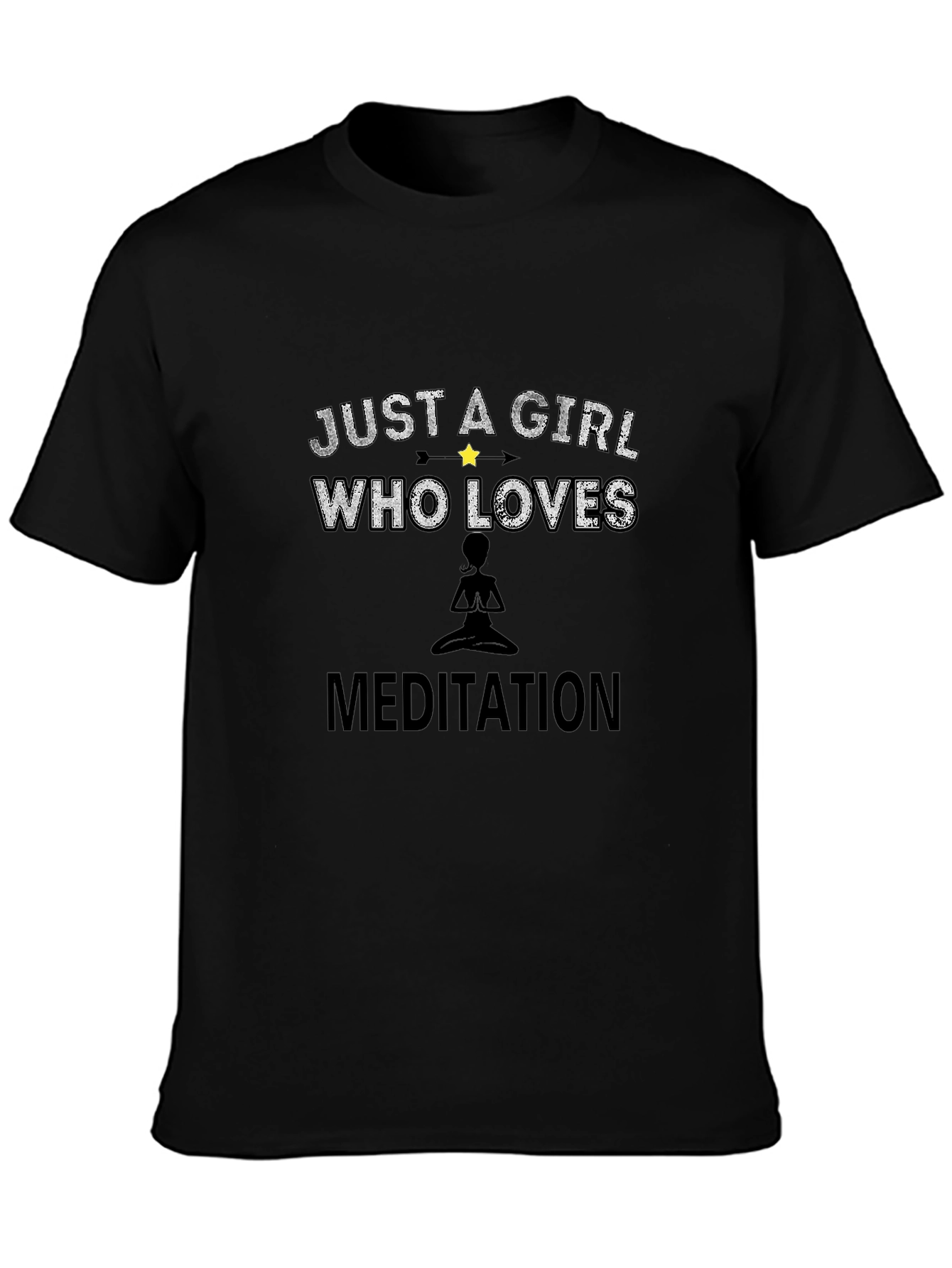 Girl Who Loves Meditation T-Shirt - Zen Gift