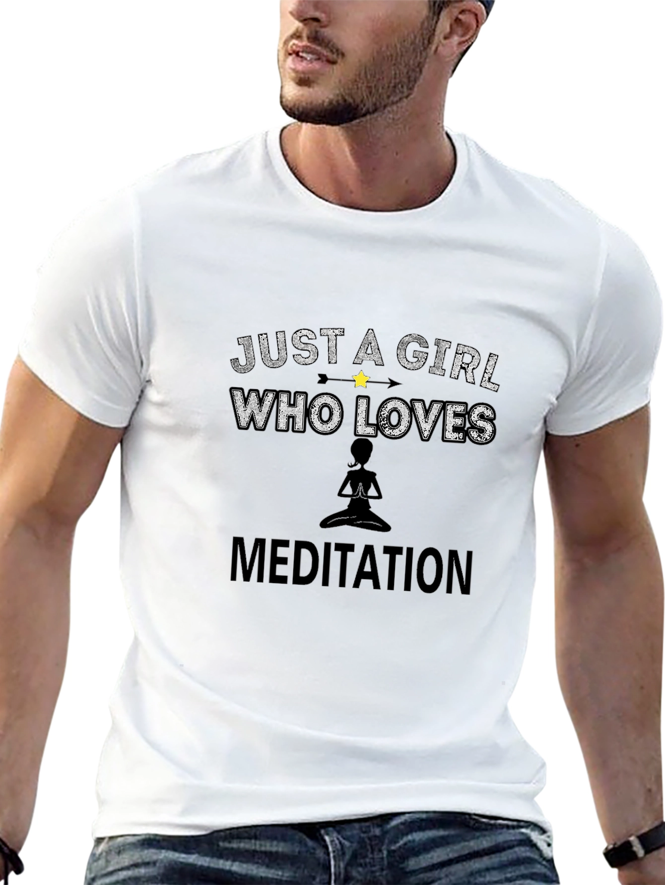 Girl Who Loves Meditation T-Shirt - Zen Gift