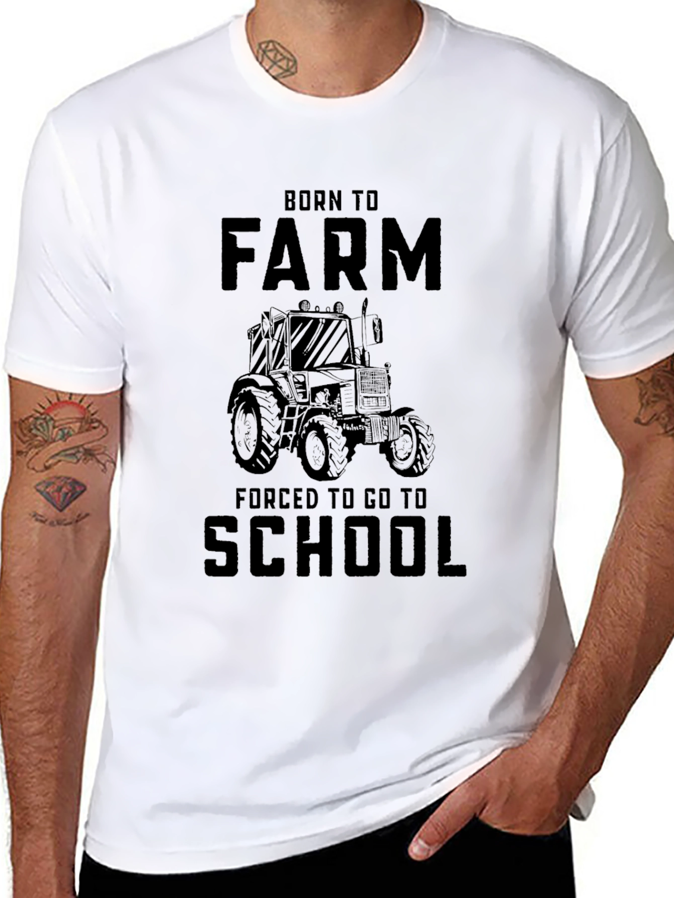 Born to Farm Graphic Tee - Black