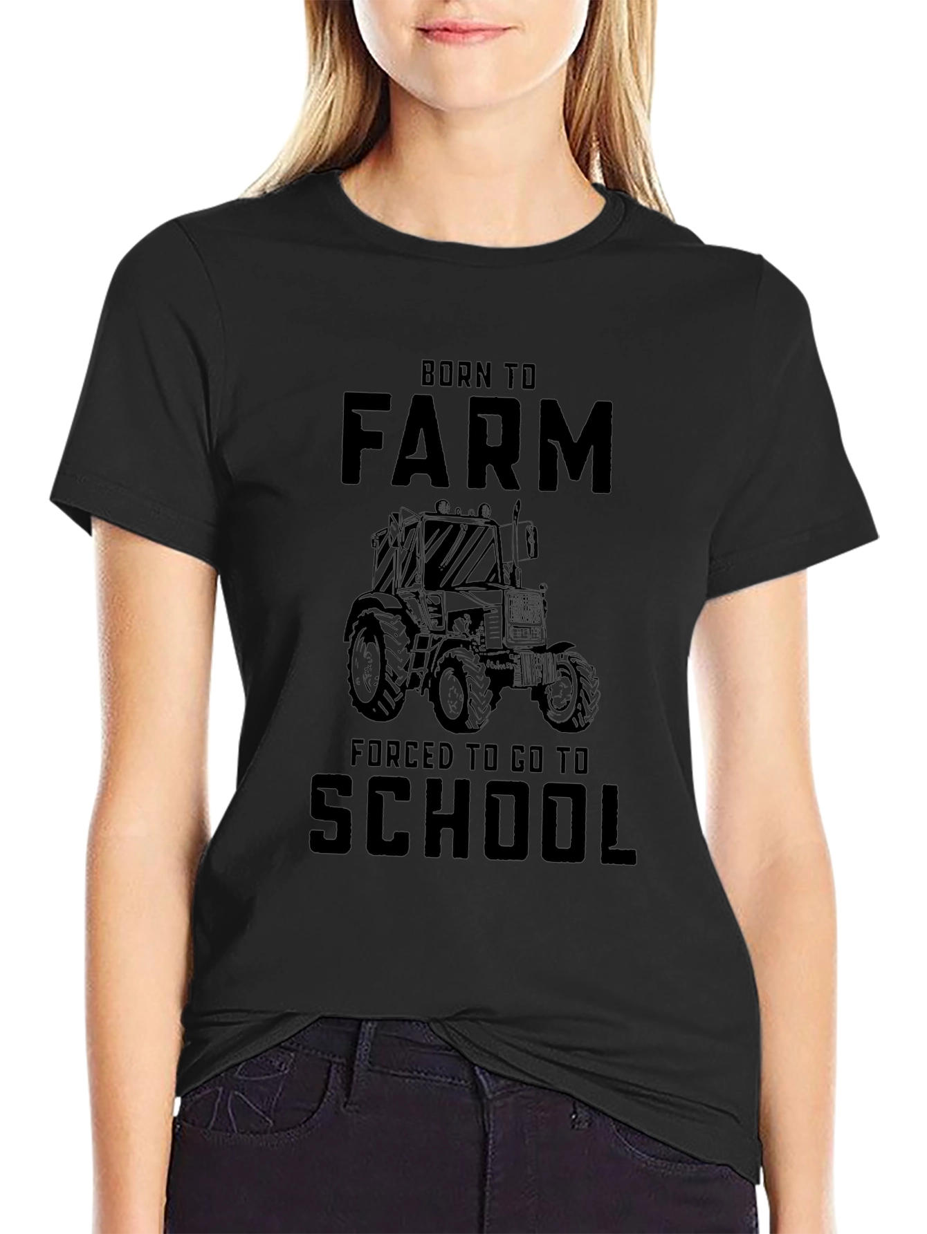 Born to Farm Graphic Tee - Black