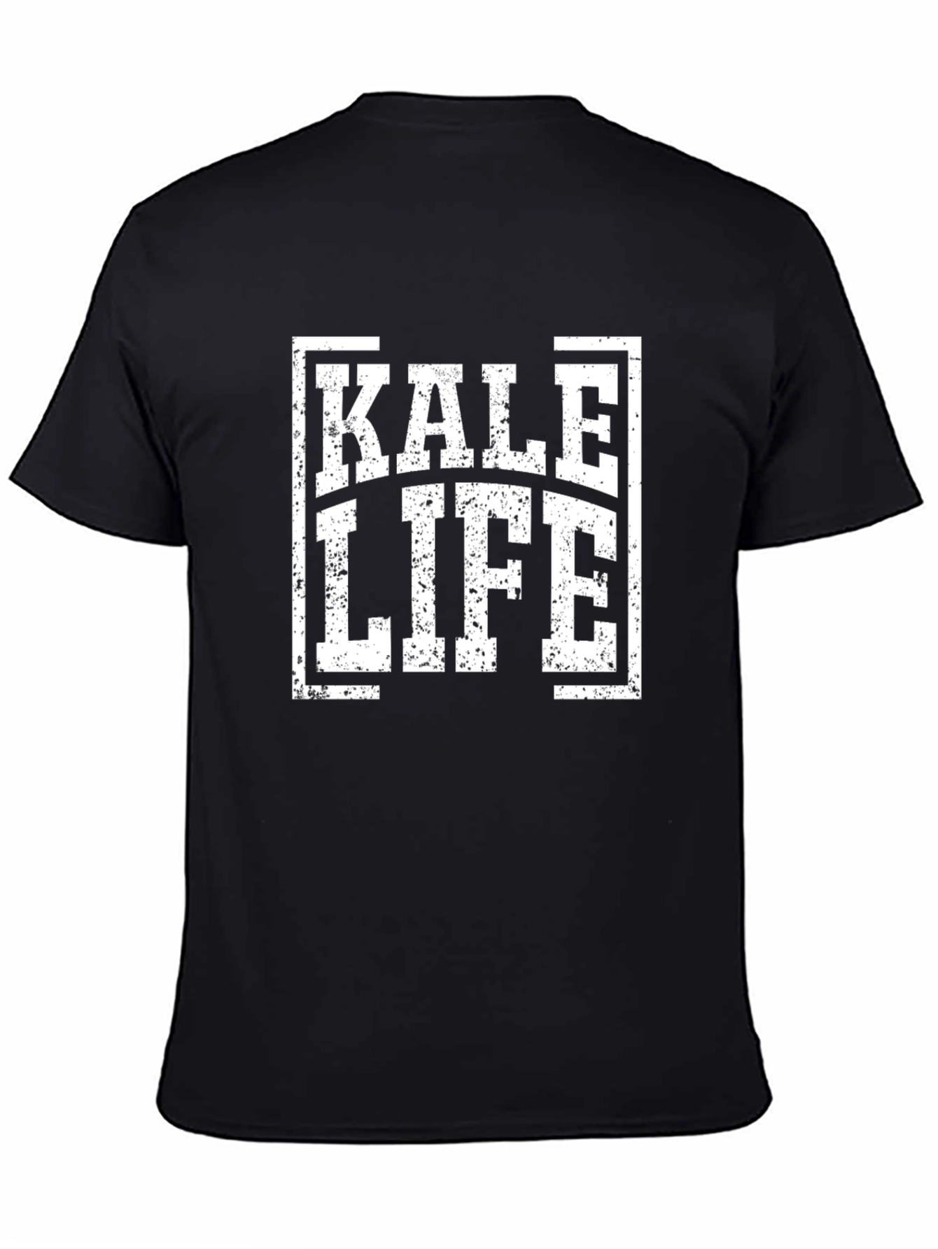 Kale Life Graphic Tee - Black Cotton T-Shirt
