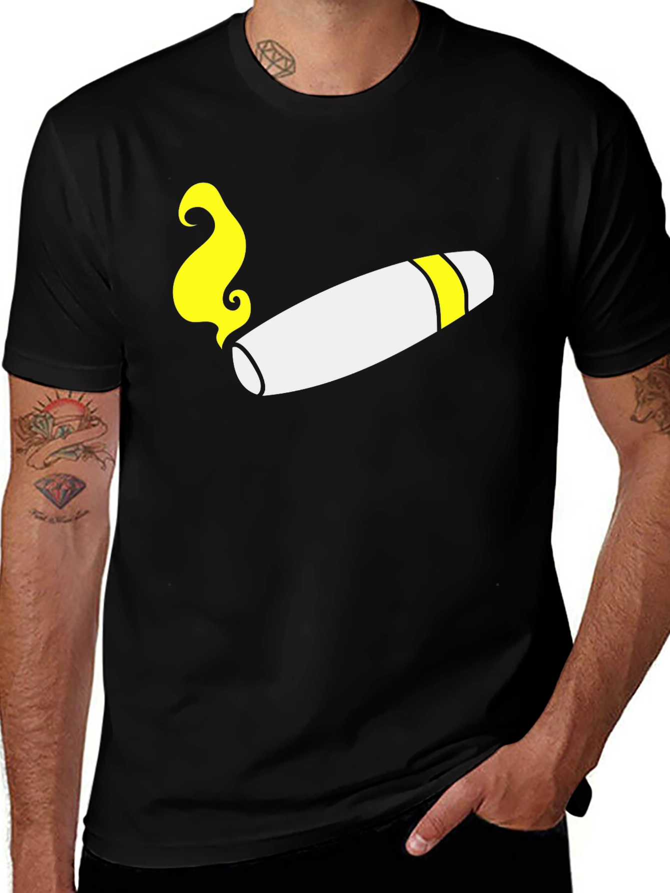 Cigar Graphic Tee - Cool Smokers T-Shirt