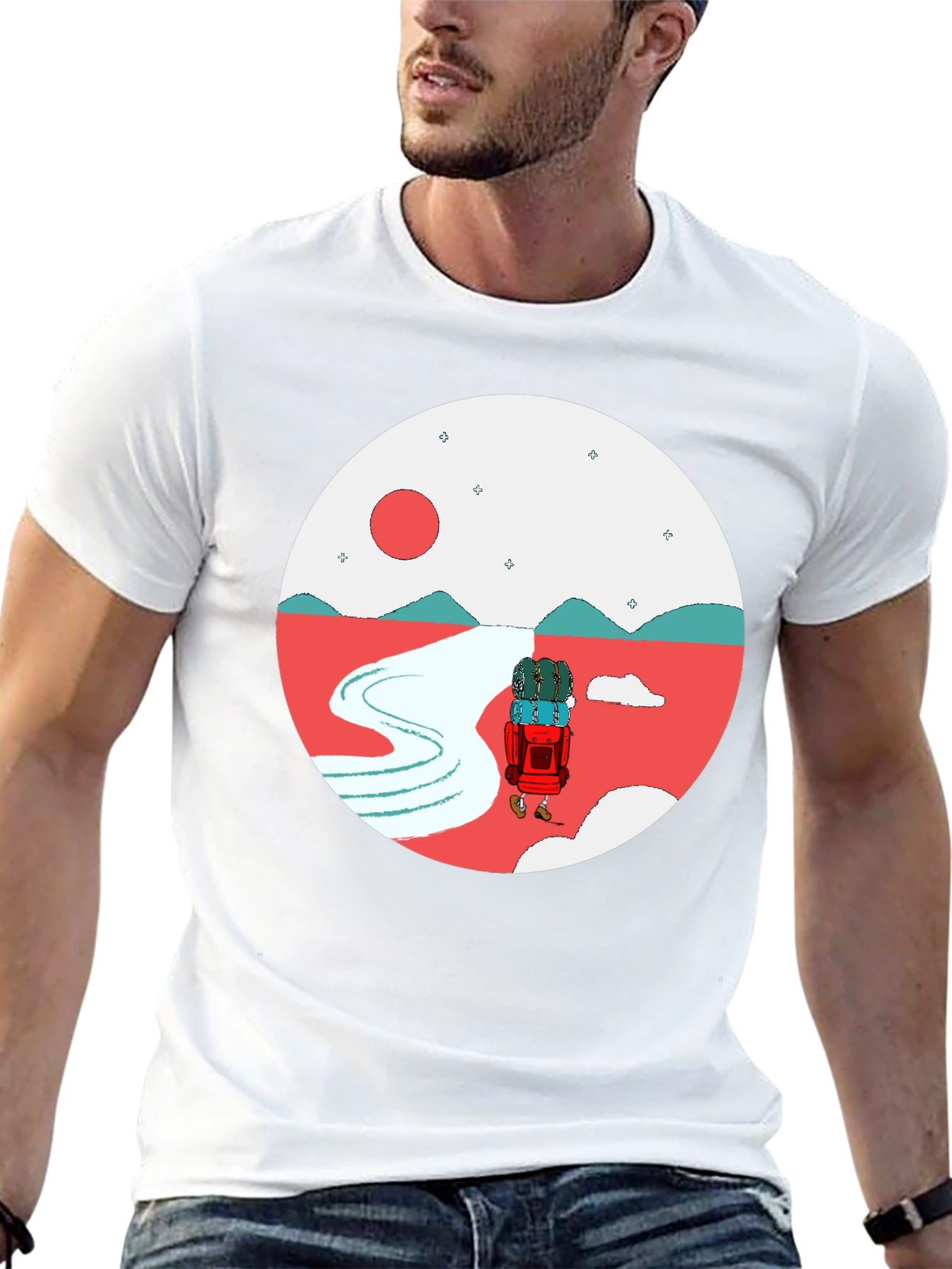 Adventure Graphic Tee - Round Design