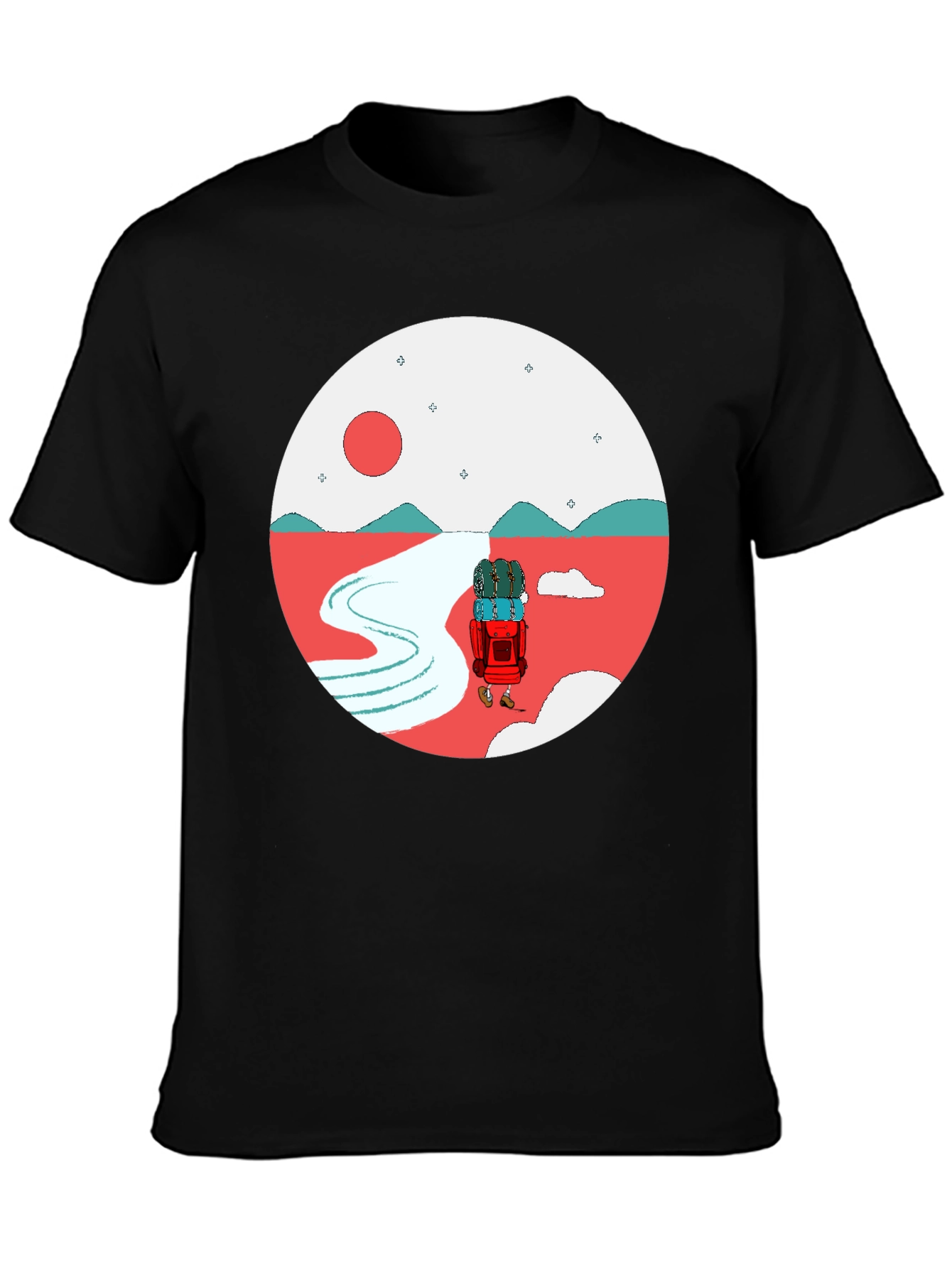 Adventure Graphic Tee - Round Design